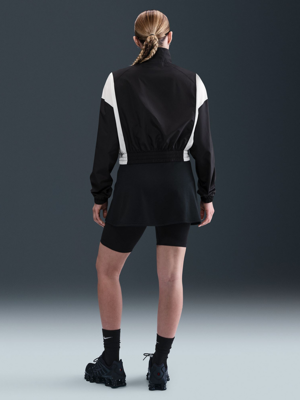 Nike NSW Woven Lightweight 1/4-Zip Jacket | Black/Black/Sail