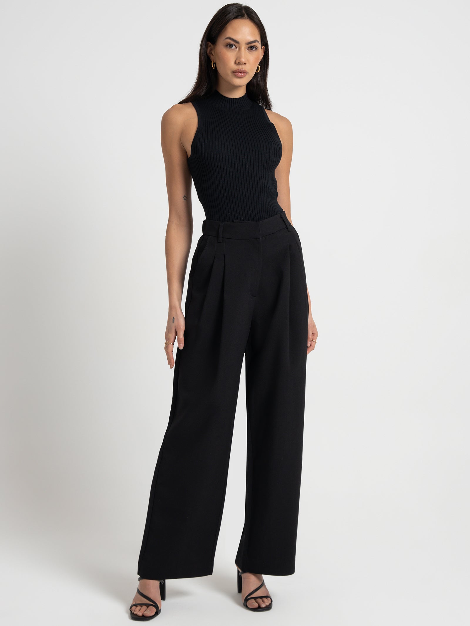 Manon Tailored Pant in Black - Glue Store