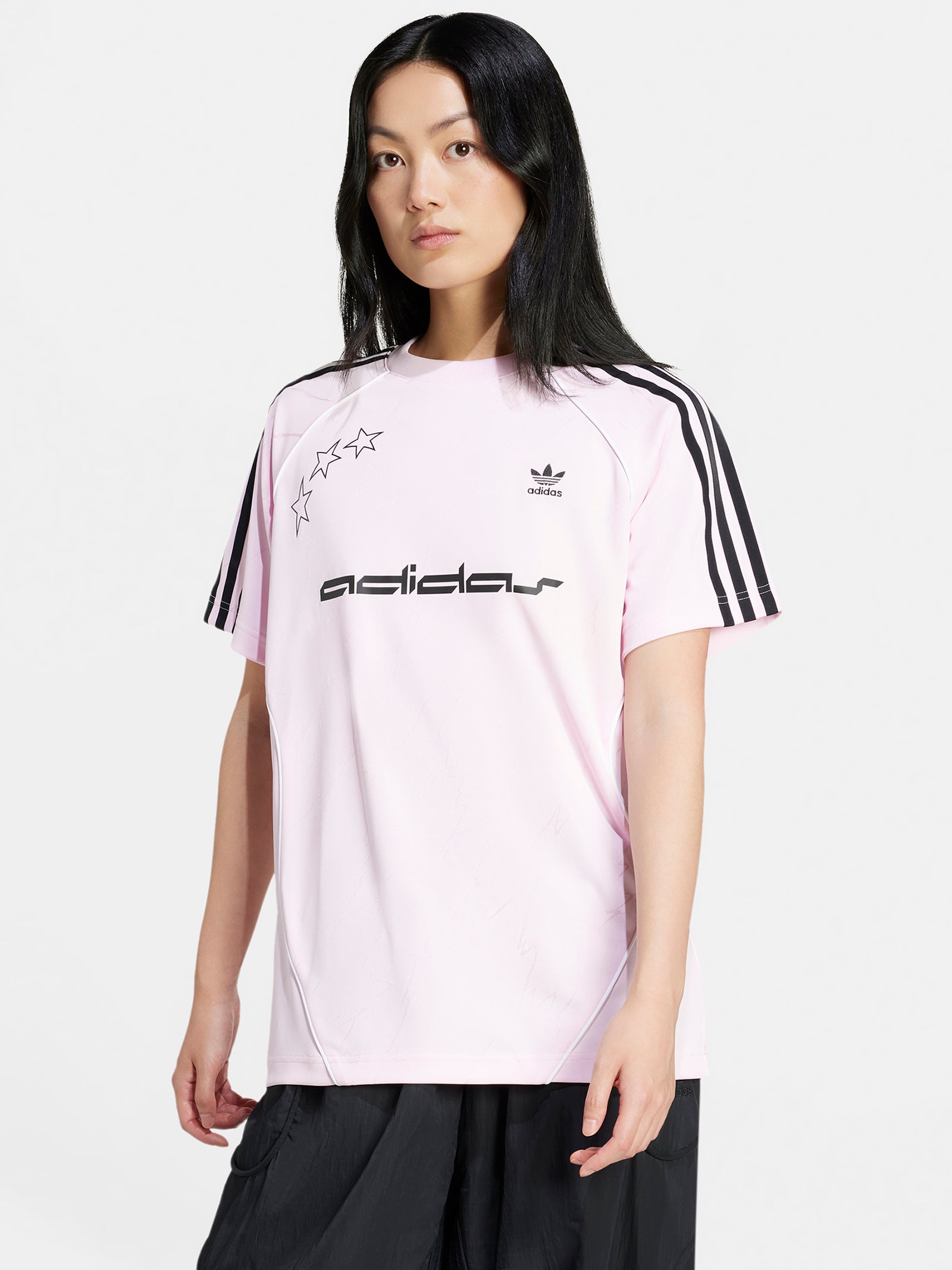 Short Sleeve Jersey T-Shirt in Clear Pink - Glue Store