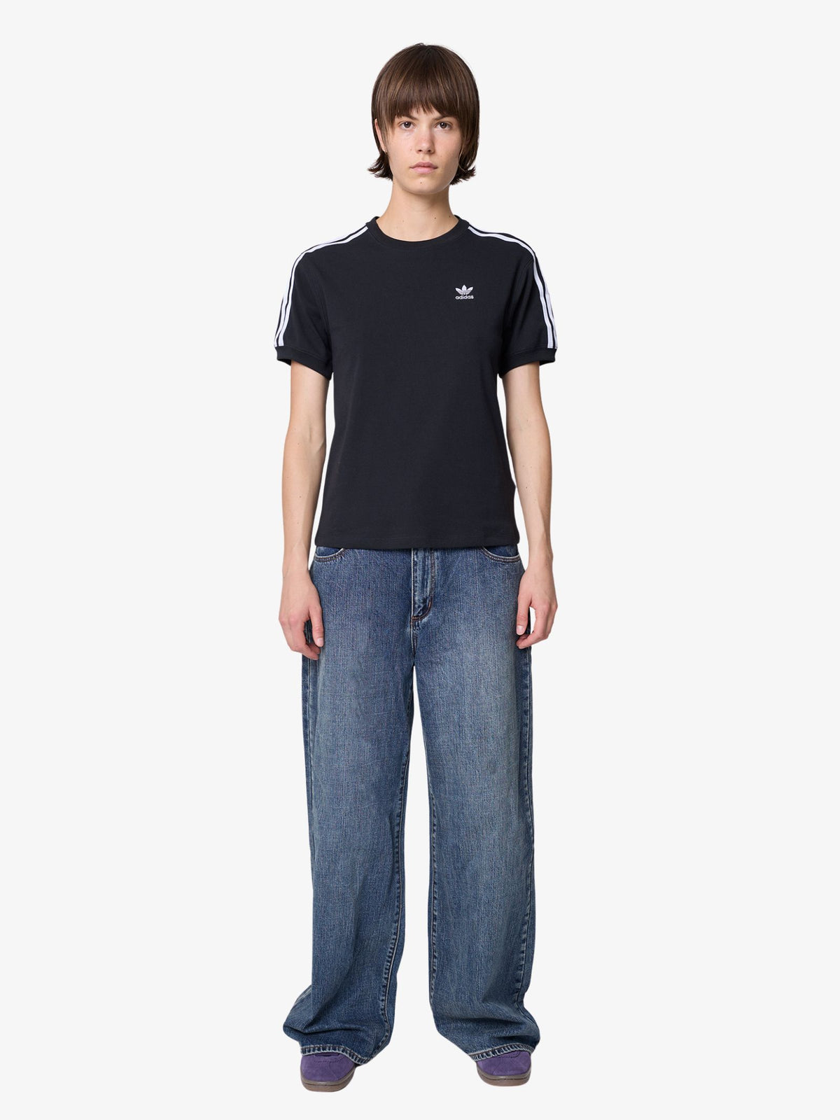 Adidas 3-Stripes Tee | Black