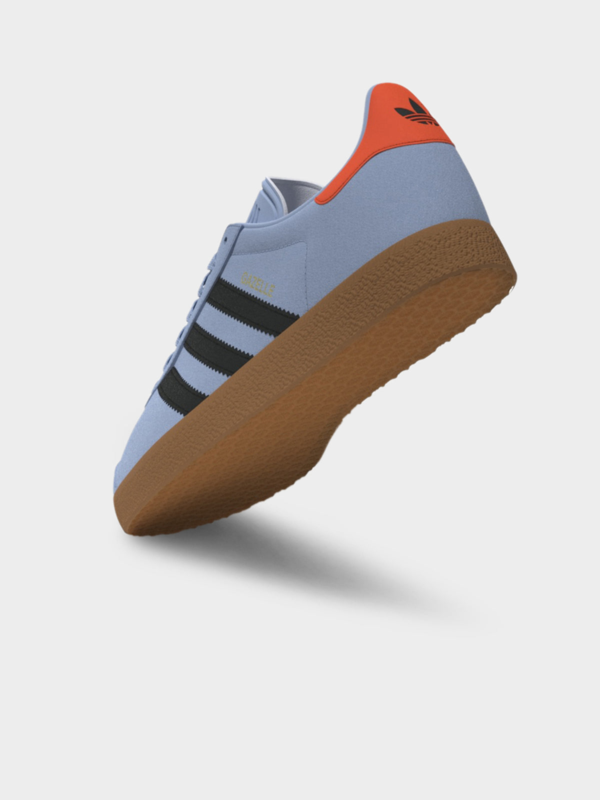 Adidas Unisex Gazelle Clear Sky/Core Black/Gum 2 Adidas Unisex Gazelle Clear Sky/Core Black/Gum 2