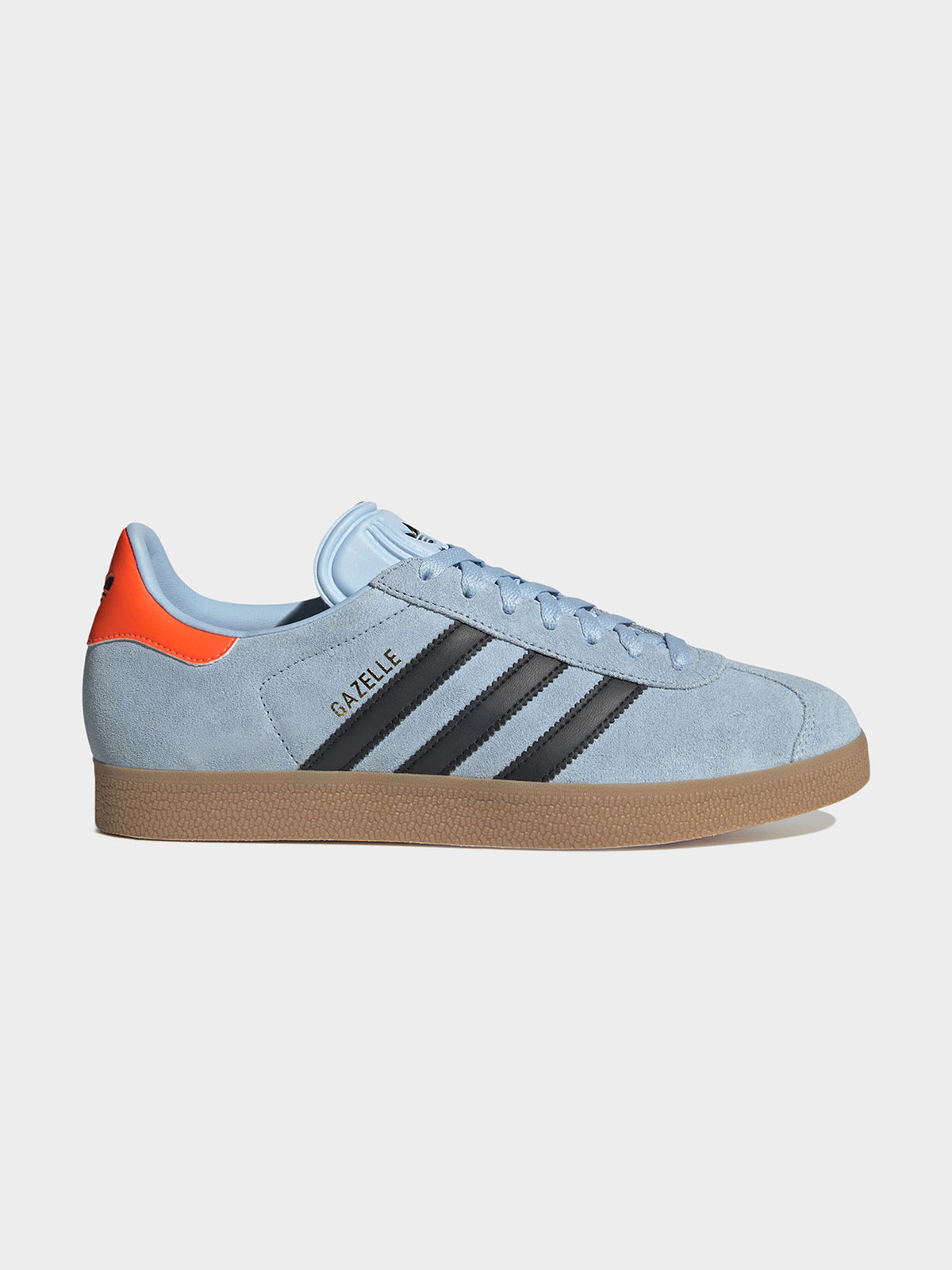 Adidas Unisex Gazelle Clear Sky/Core Black/Gum 2 Adidas Unisex Gazelle Clear Sky/Core Black/Gum 2