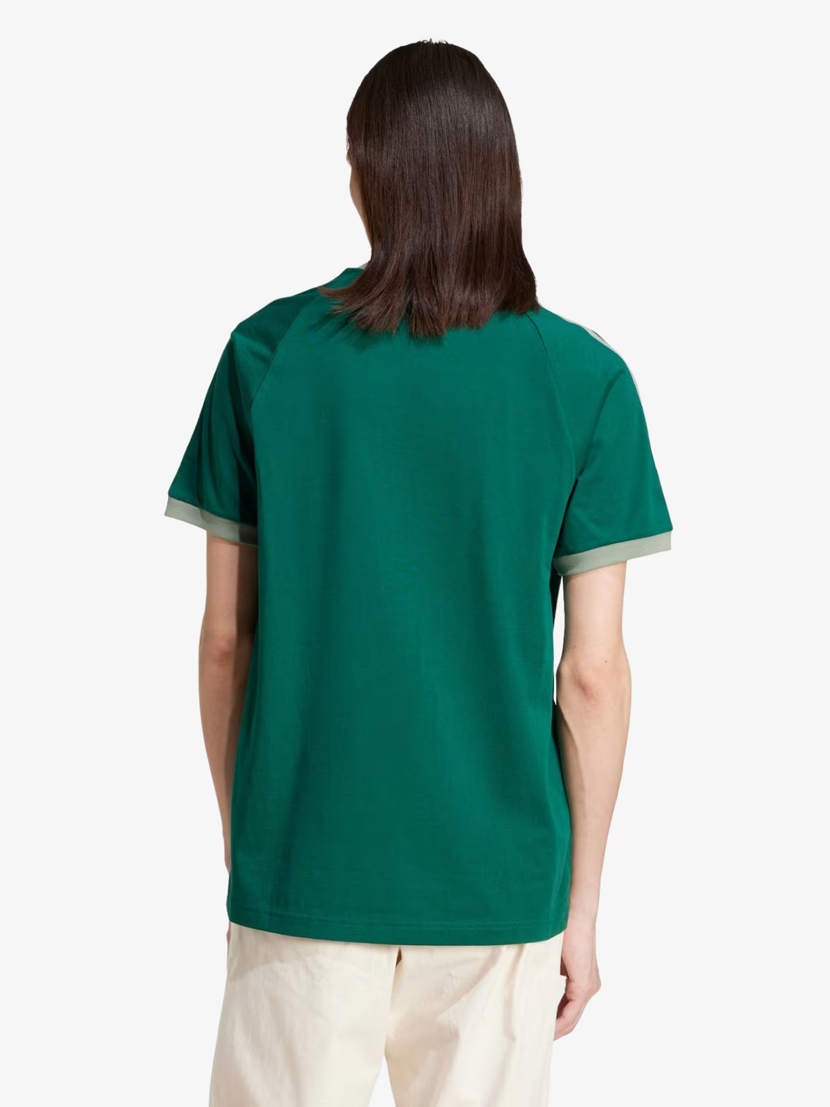Adidas Adicolor Classics 3 Stripe Tee | COLLEGIATE GREEN