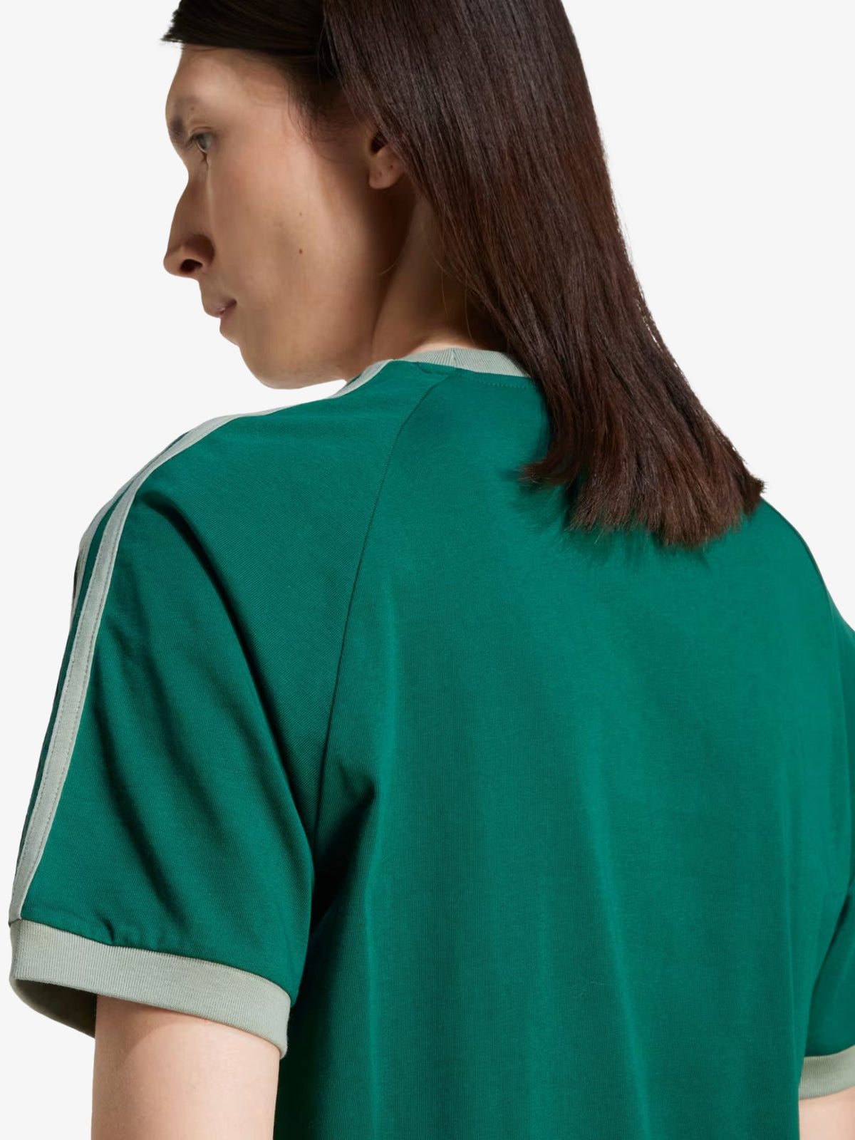 Adidas Adicolor Classics 3 Stripe Tee | COLLEGIATE GREEN