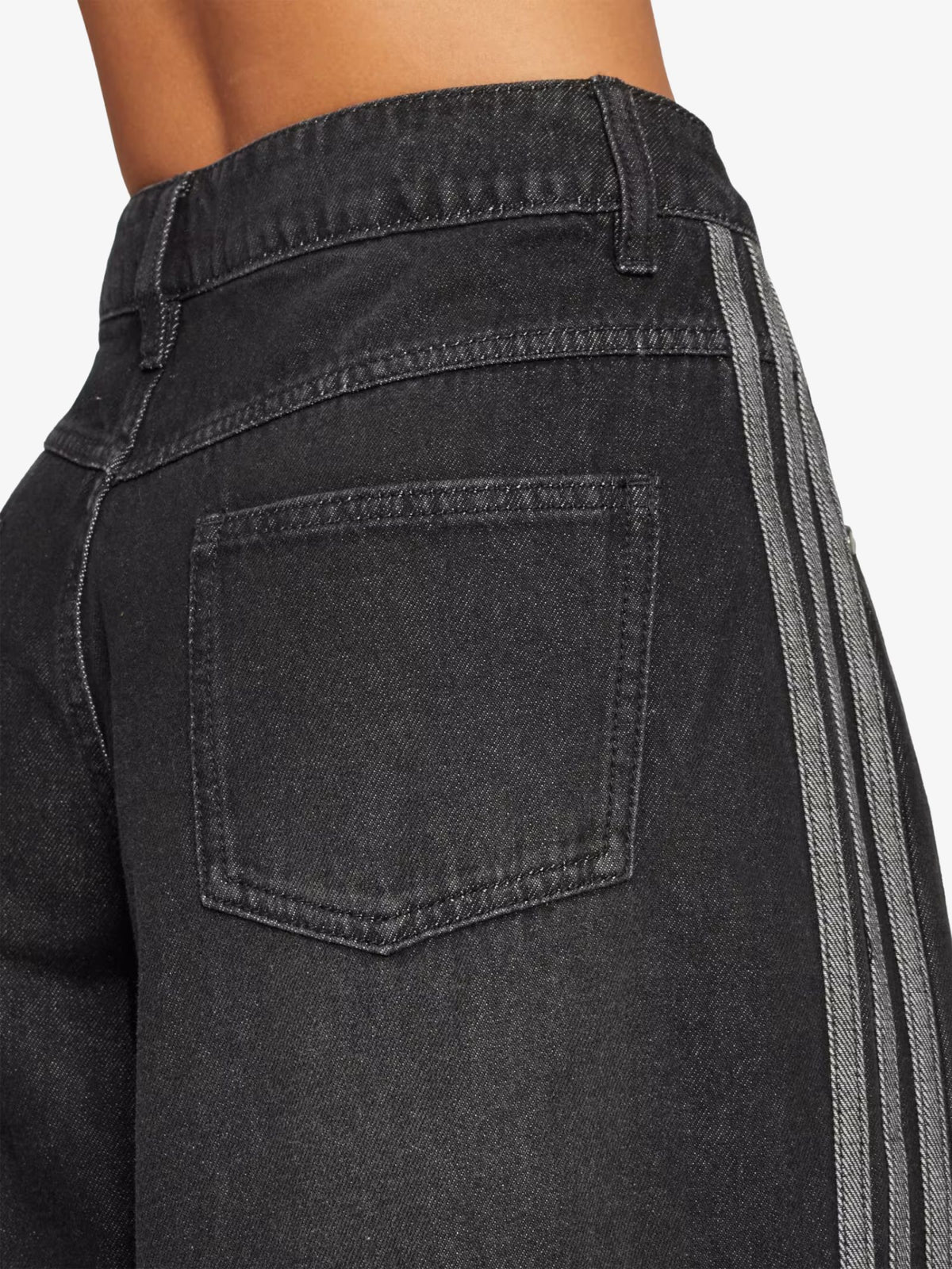 Adidas Denim Wide Pant | Black