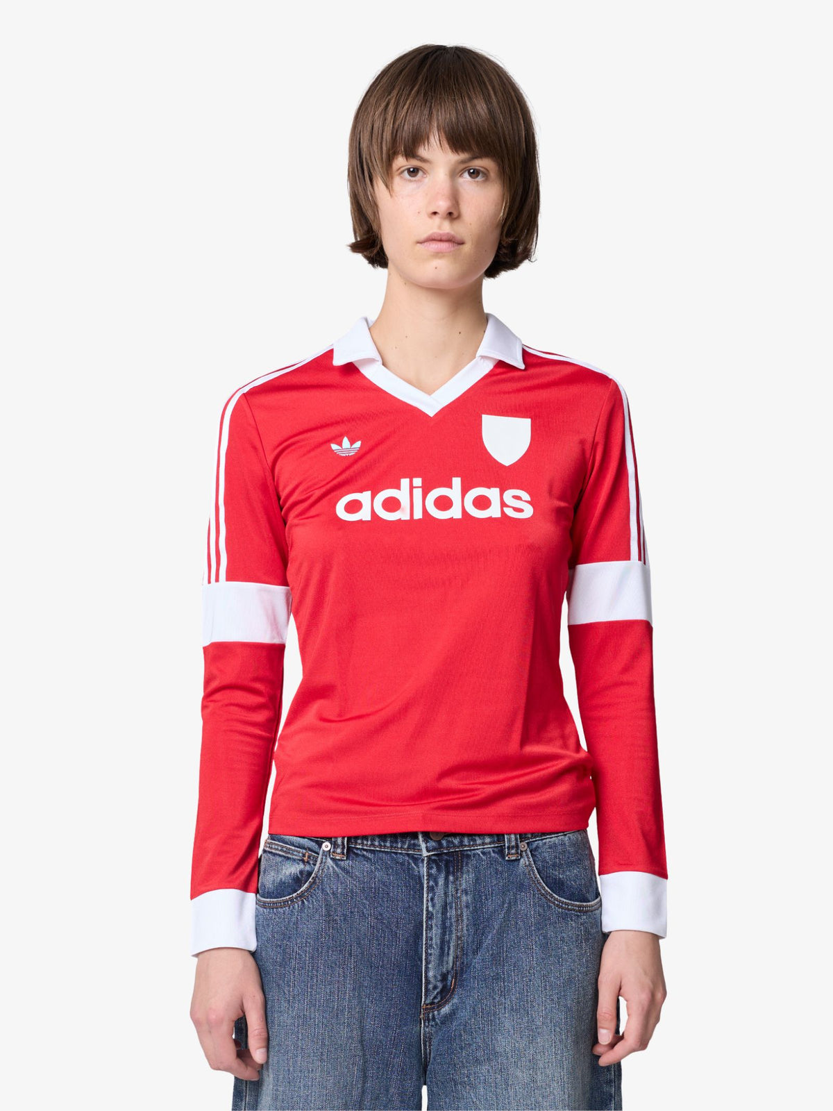 Adidas Graphic Football Long Sleeve Jersey | better scarlet