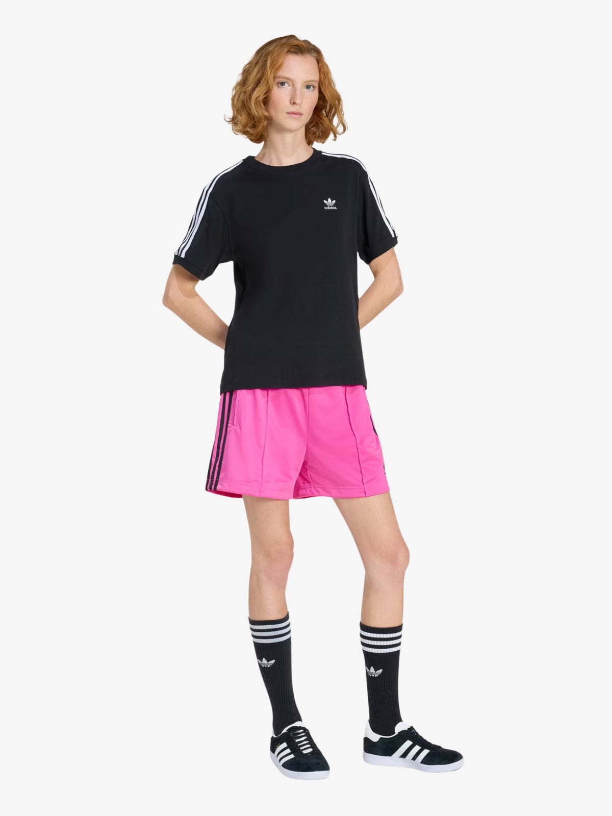 Adidas Firebird Shorts | semi lucid fuchsia/black