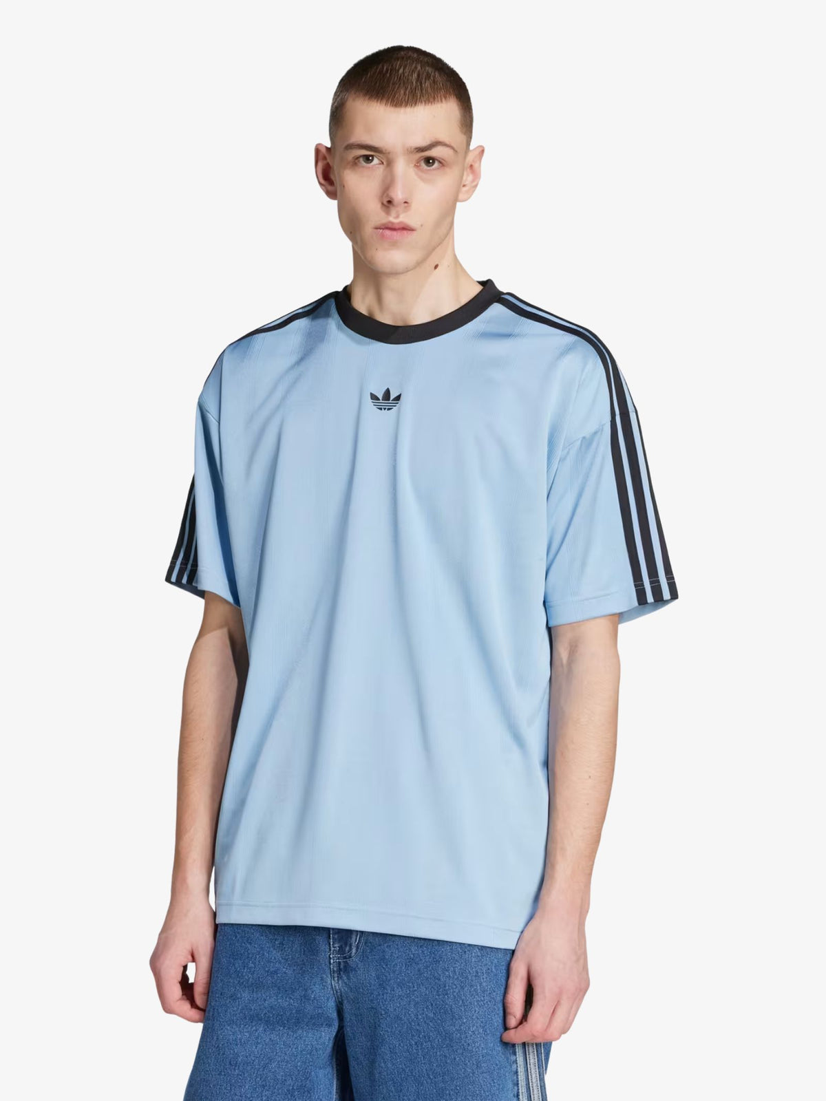 Adidas Jacquard Jersey | Ash Blue/Black