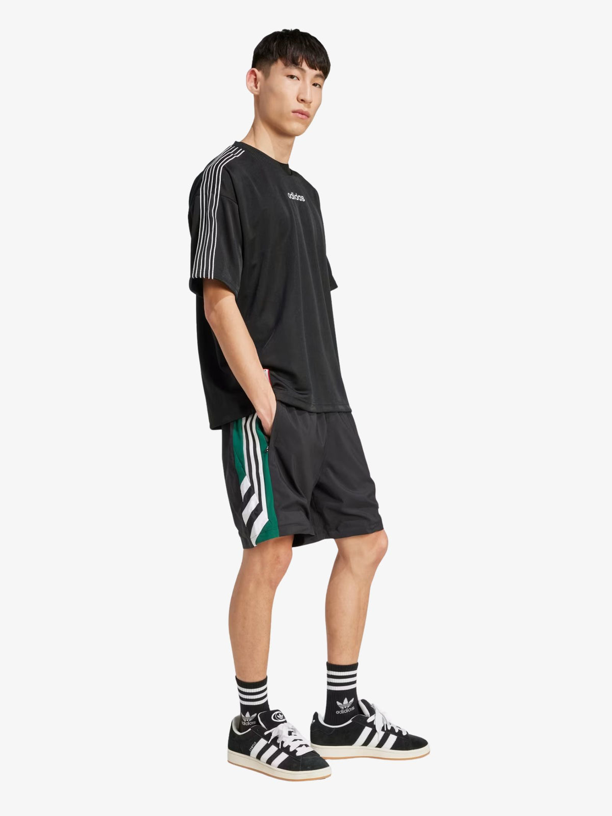 Adidas 90s Football Shorts | Black