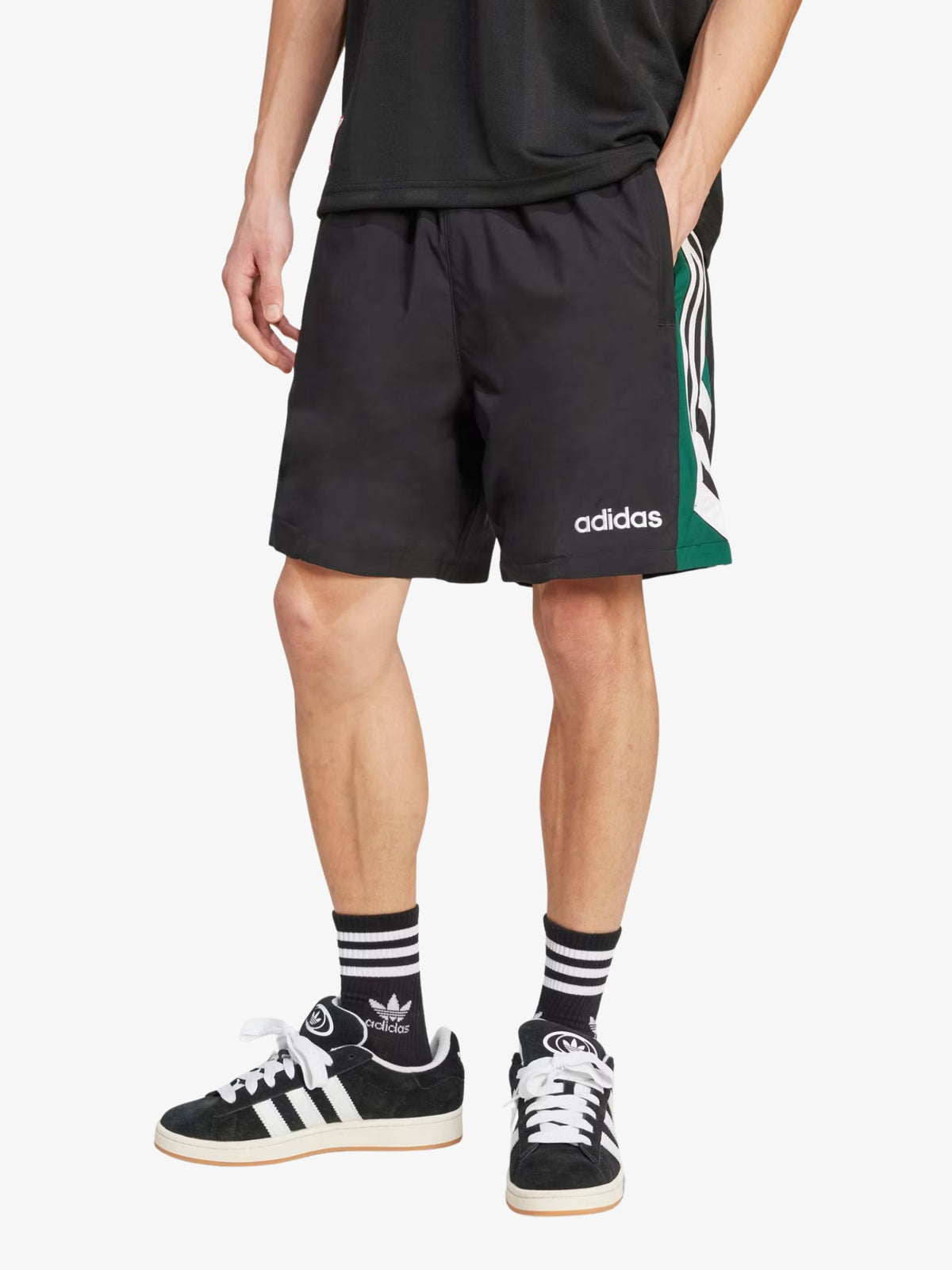 Adidas 90s Football Shorts | Black