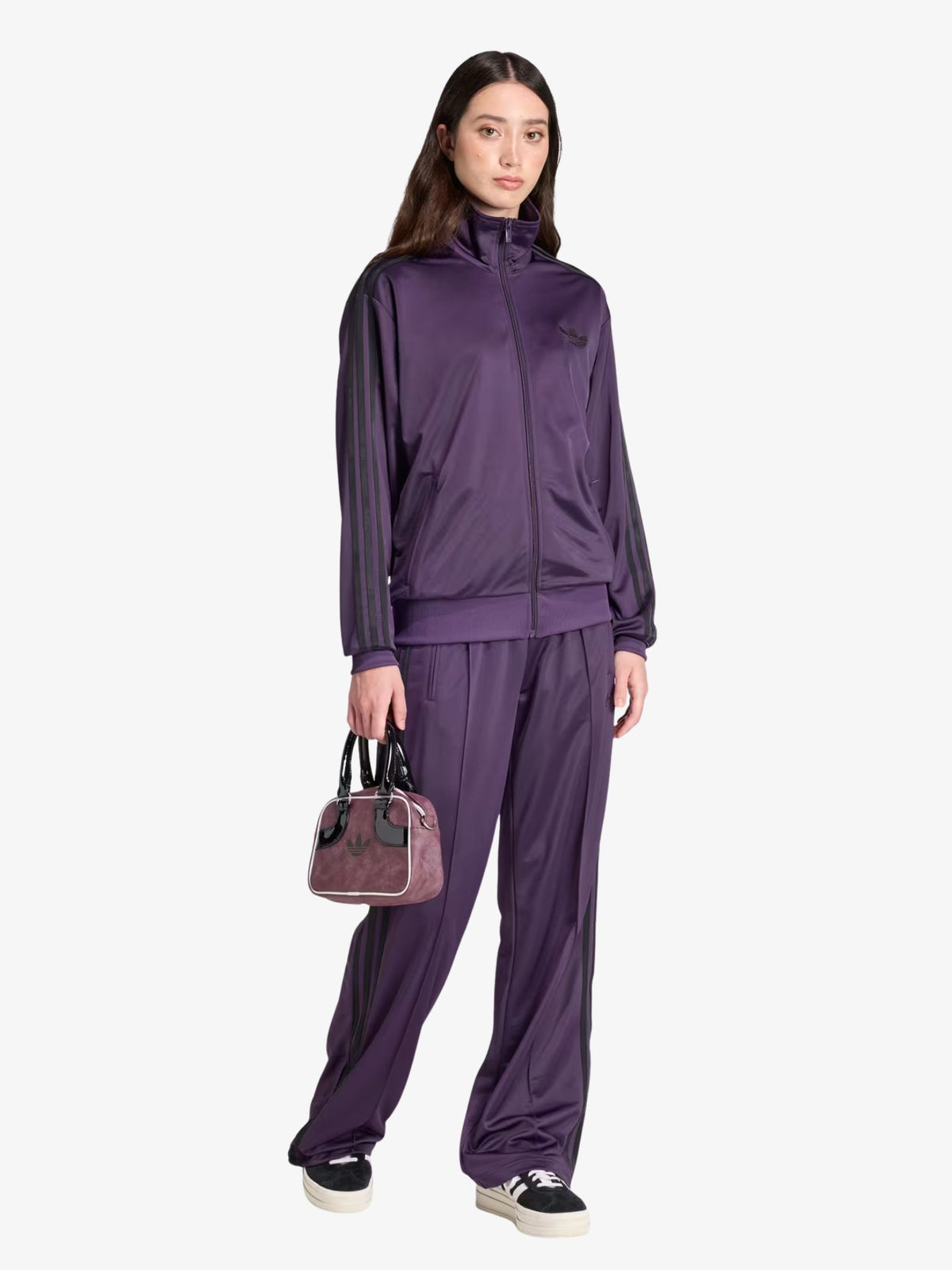 Adidas Firebird Track Top | aurora plum/black