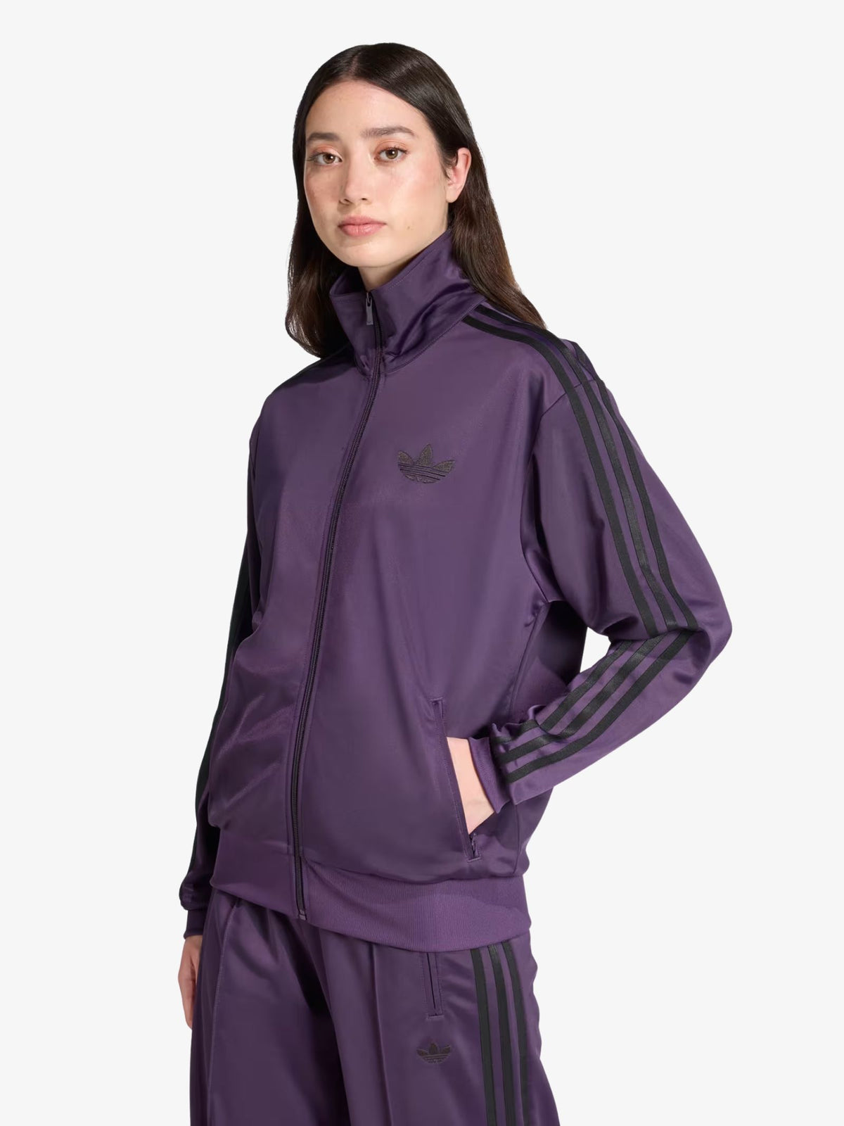 Adidas Firebird Track Top | aurora plum/black