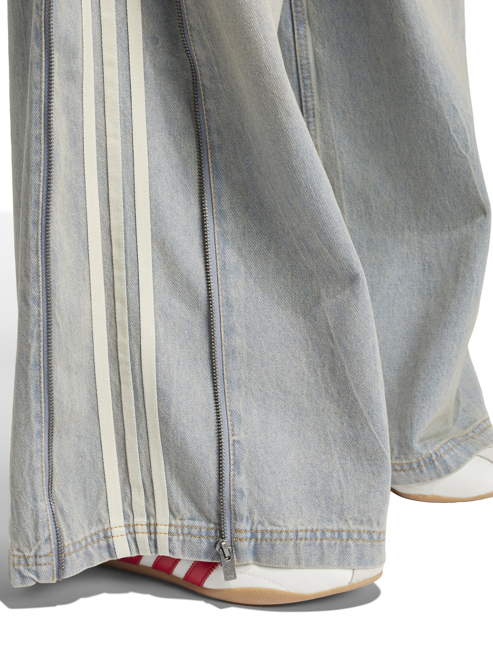 Adidas Denim Zip Pant LIGHT DENIM Glue Store - Main Image