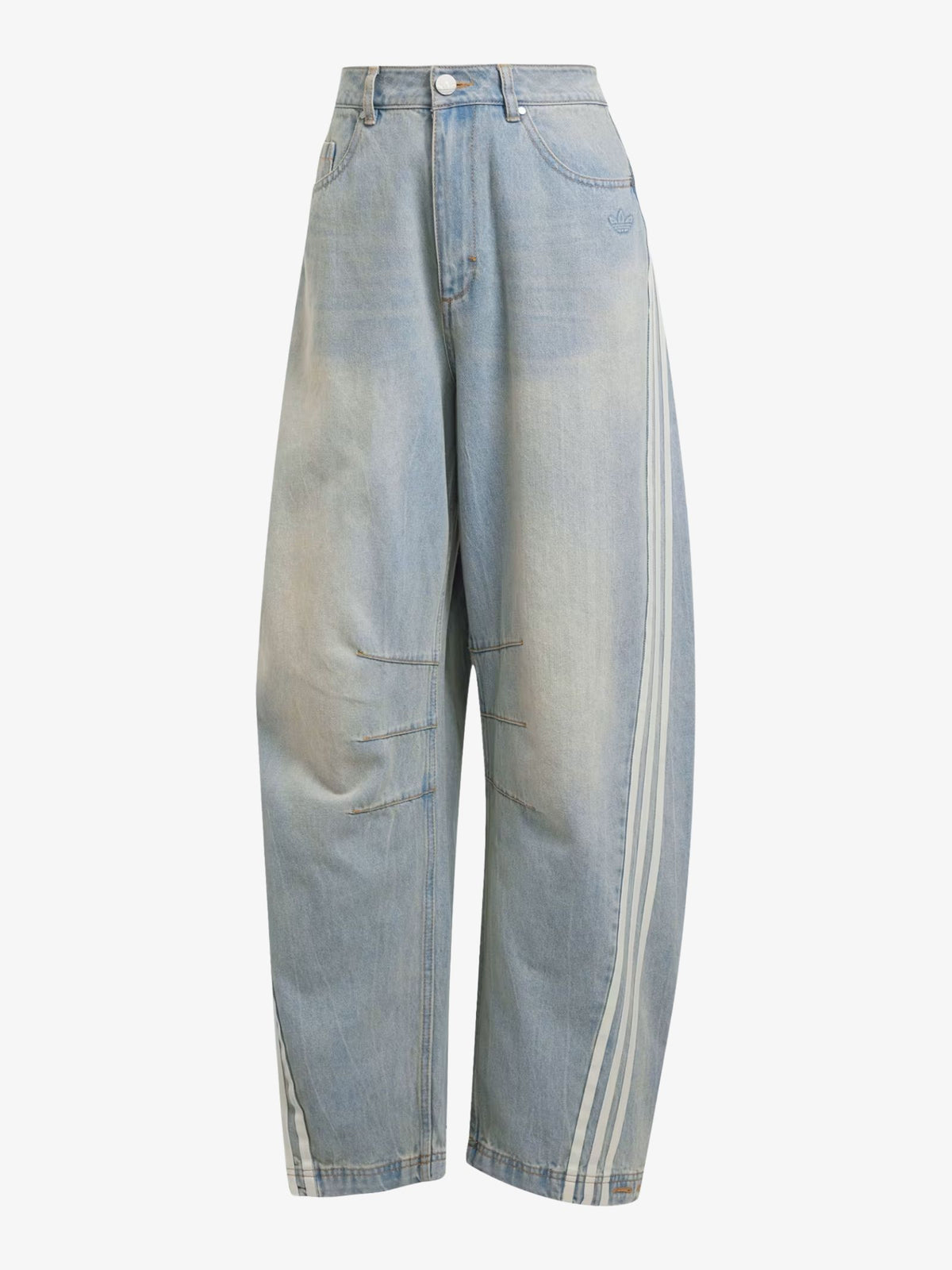 Adidas Banana Fitted Denim Pants | Light Denim