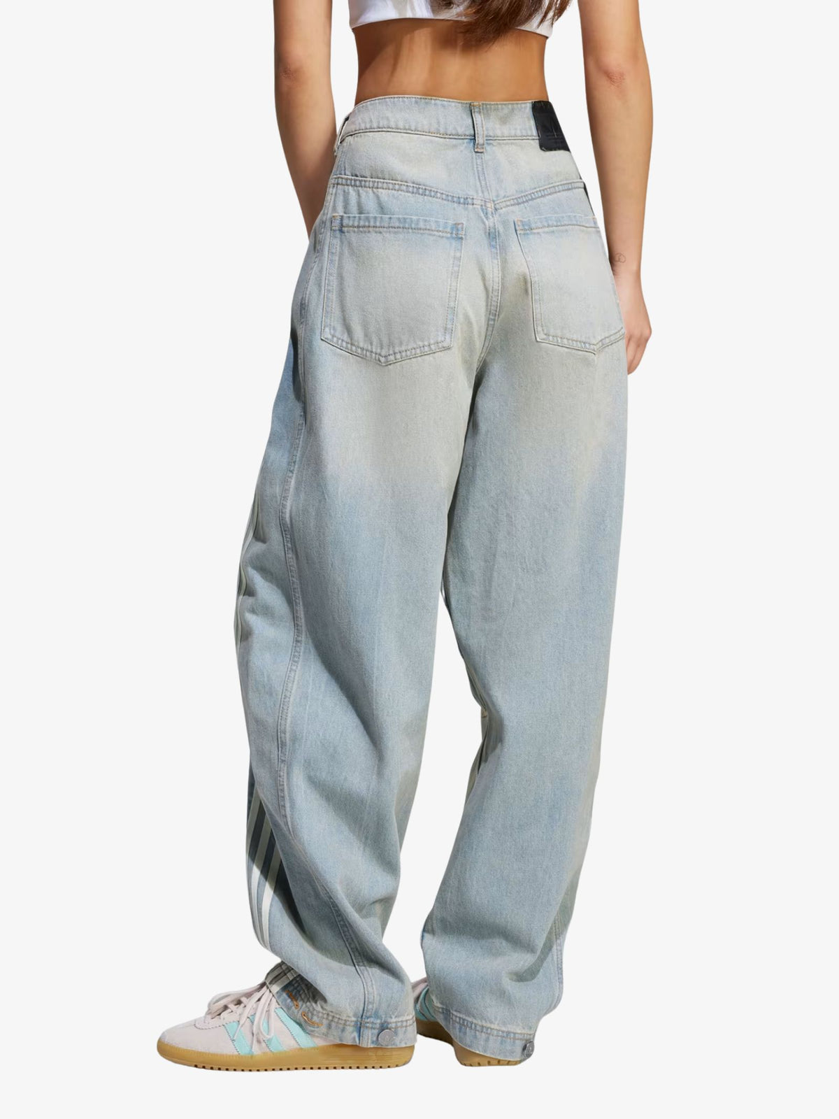 Adidas Banana Fitted Denim Pants | Light Denim