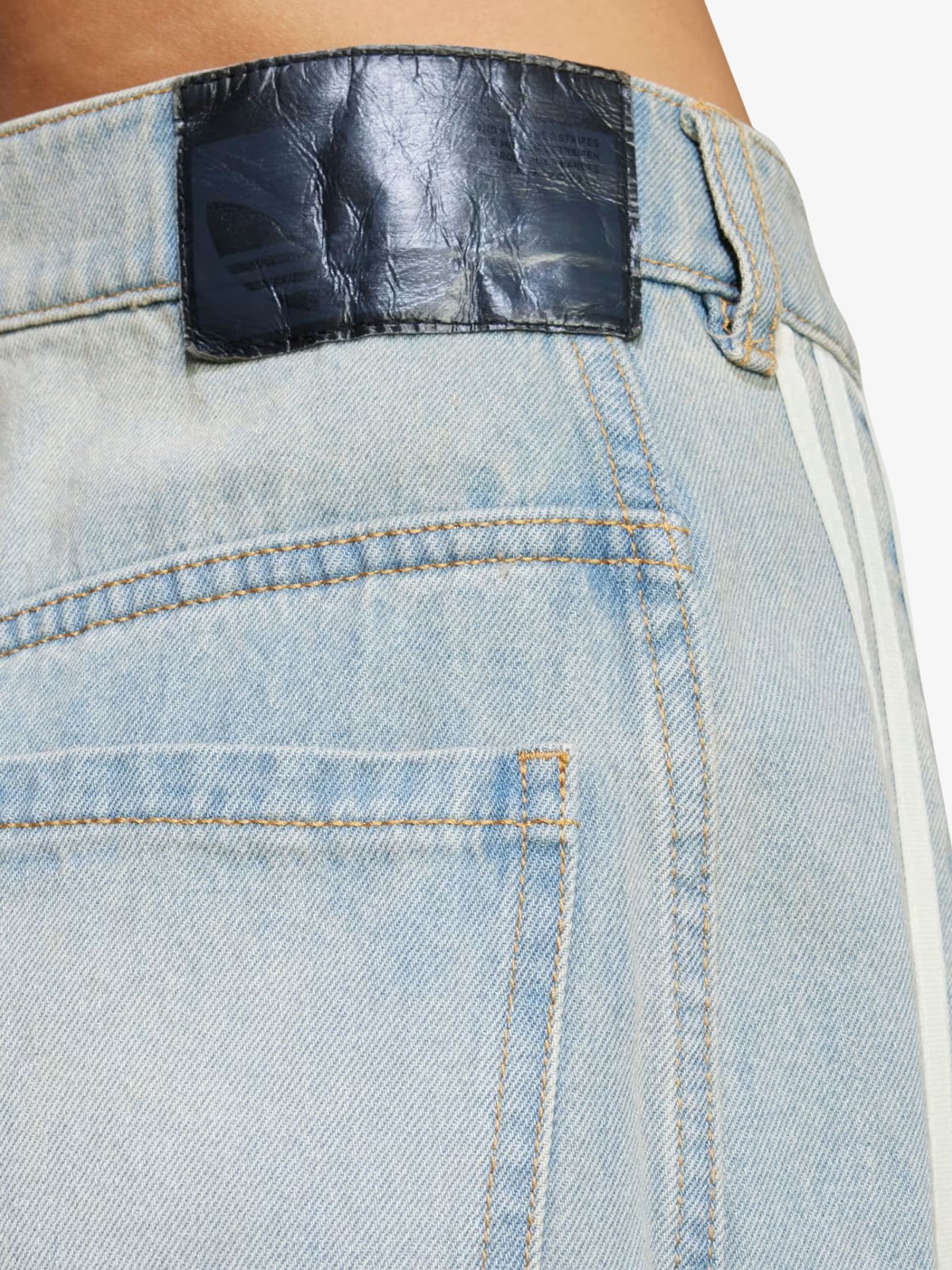 Adidas Banana Fitted Denim Pants | Light Denim