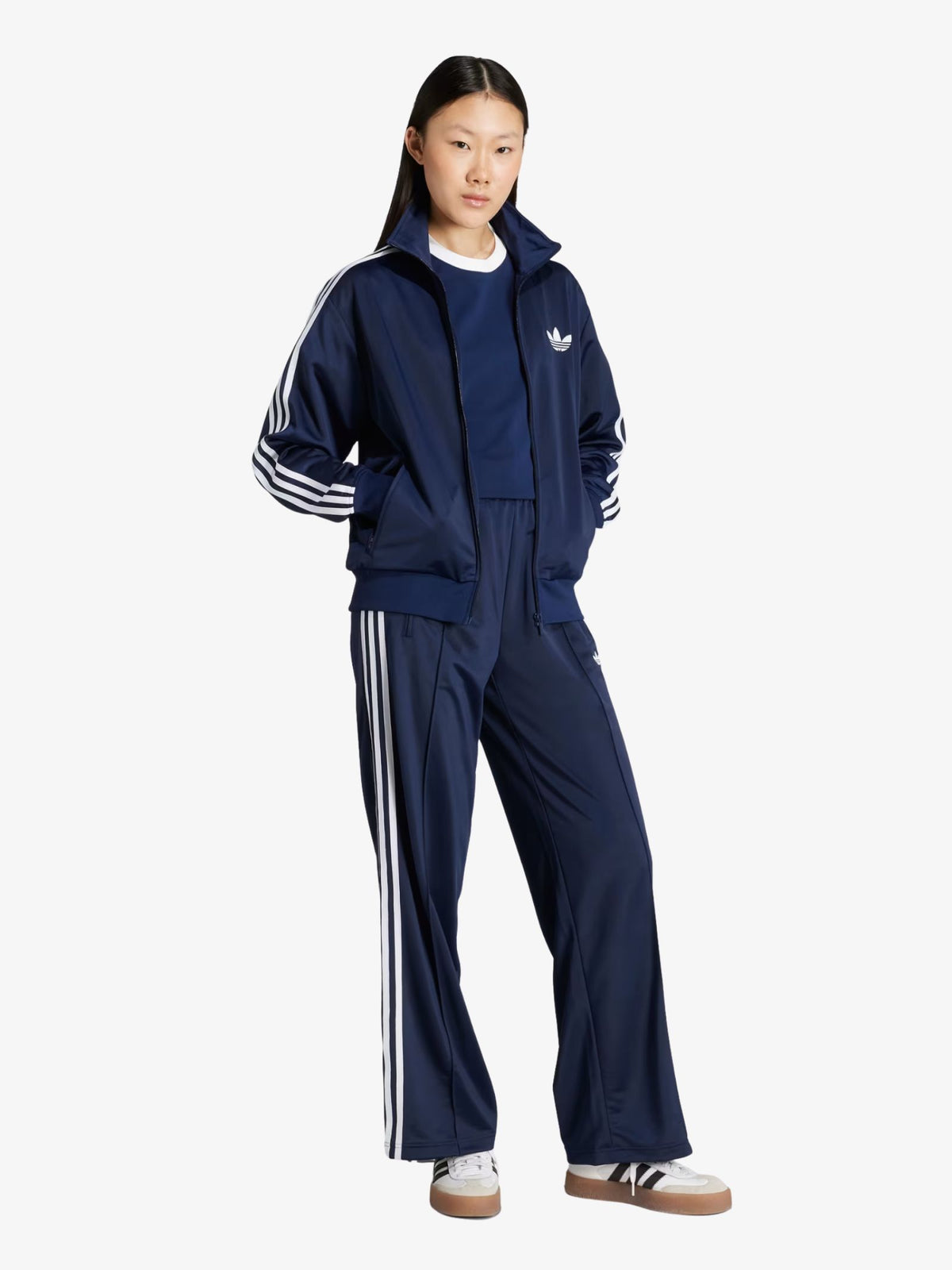 Adidas 3 Stripes Tee | Night Indigo/White