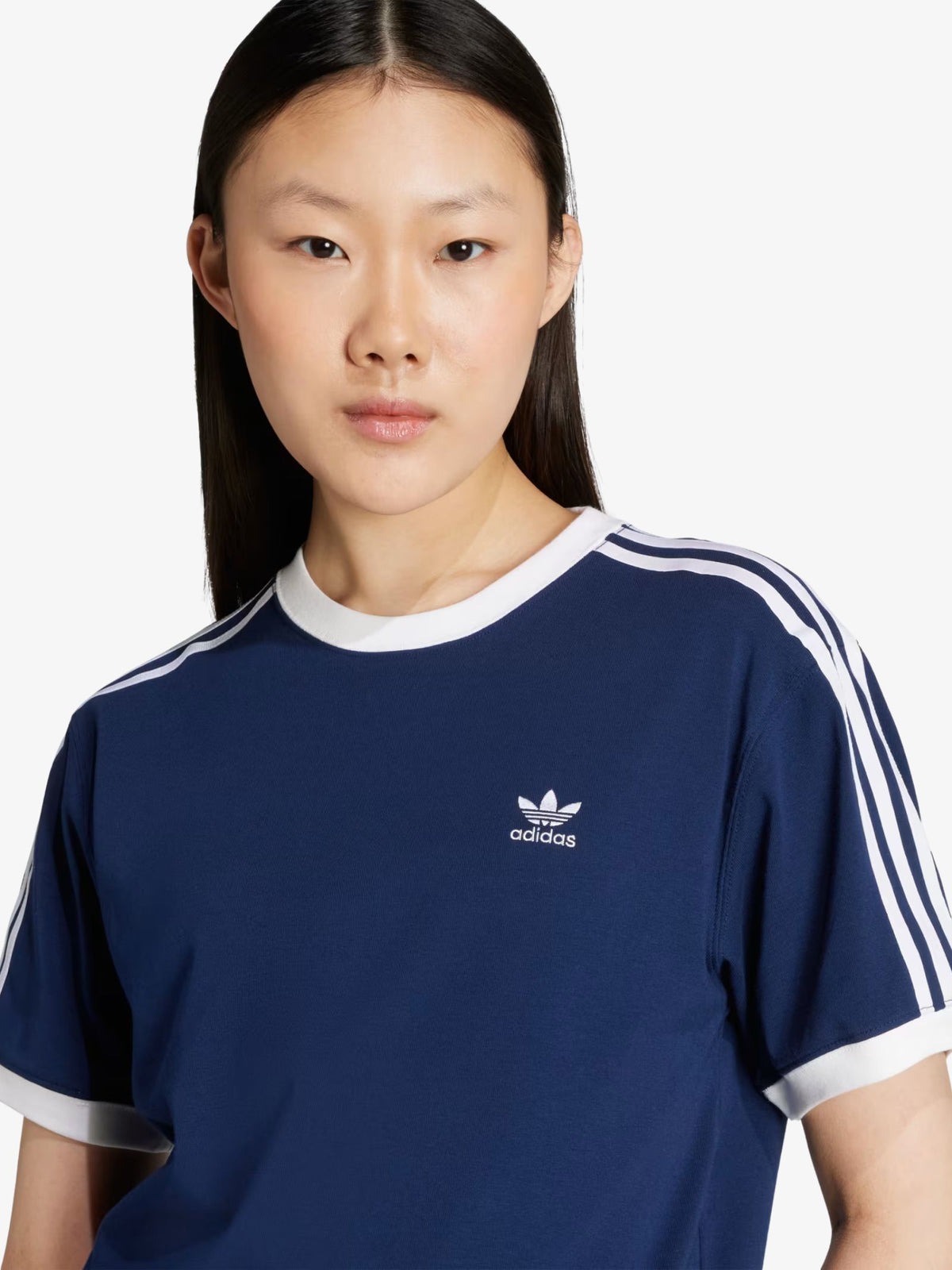Adidas 3 Stripes Tee | Night Indigo/White