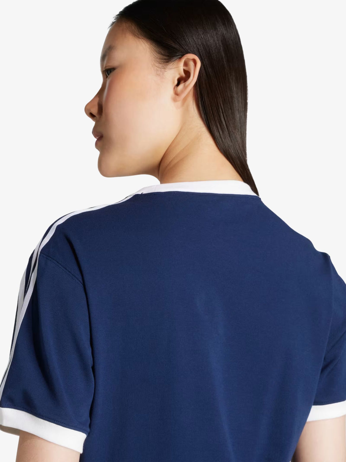 Adidas 3 Stripes Tee | Night Indigo/White