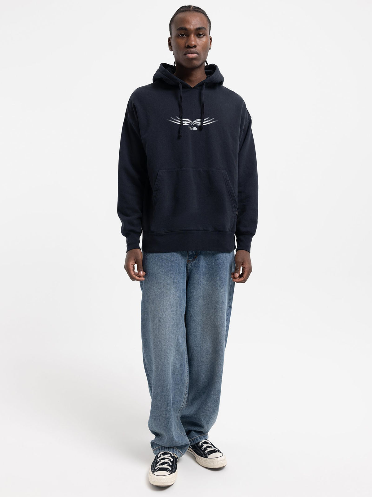 Thrills Easy Going Slouch Hood | Twilight Black