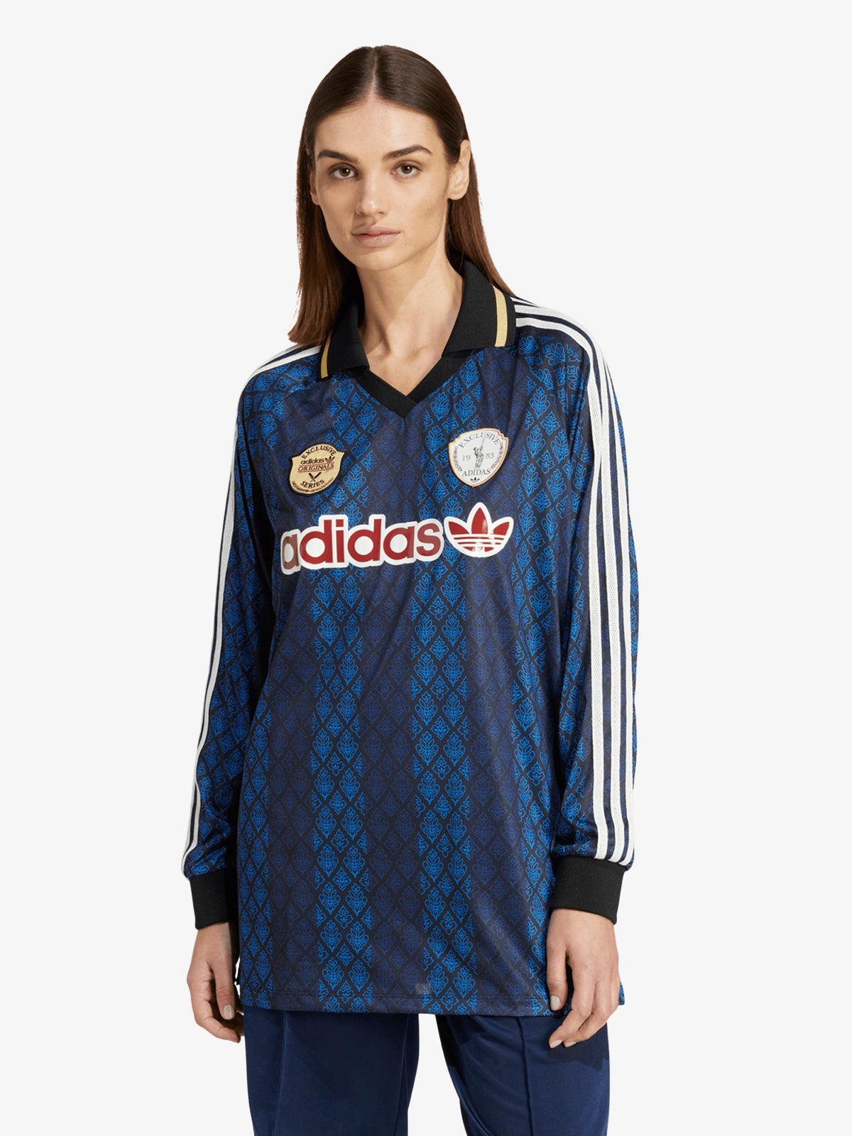 Adidas Long Sleeve Jersey | black/night indigo