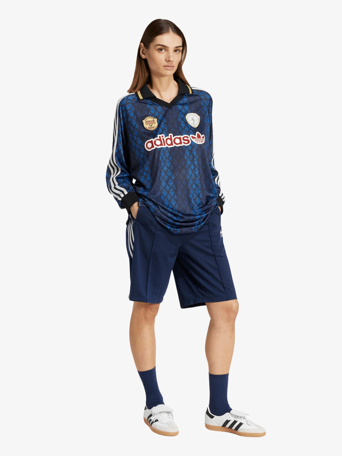 Adidas Long Sleeve Jersey | black/night indigo