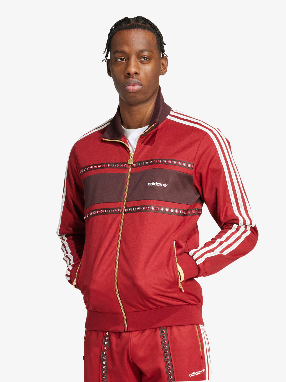 Adidas Track Top | rust red