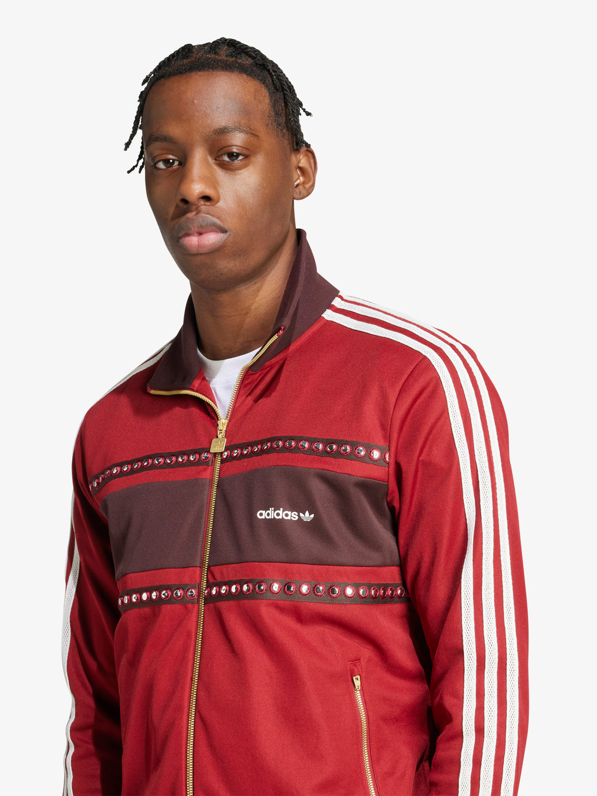 Adidas Track Top | rust red