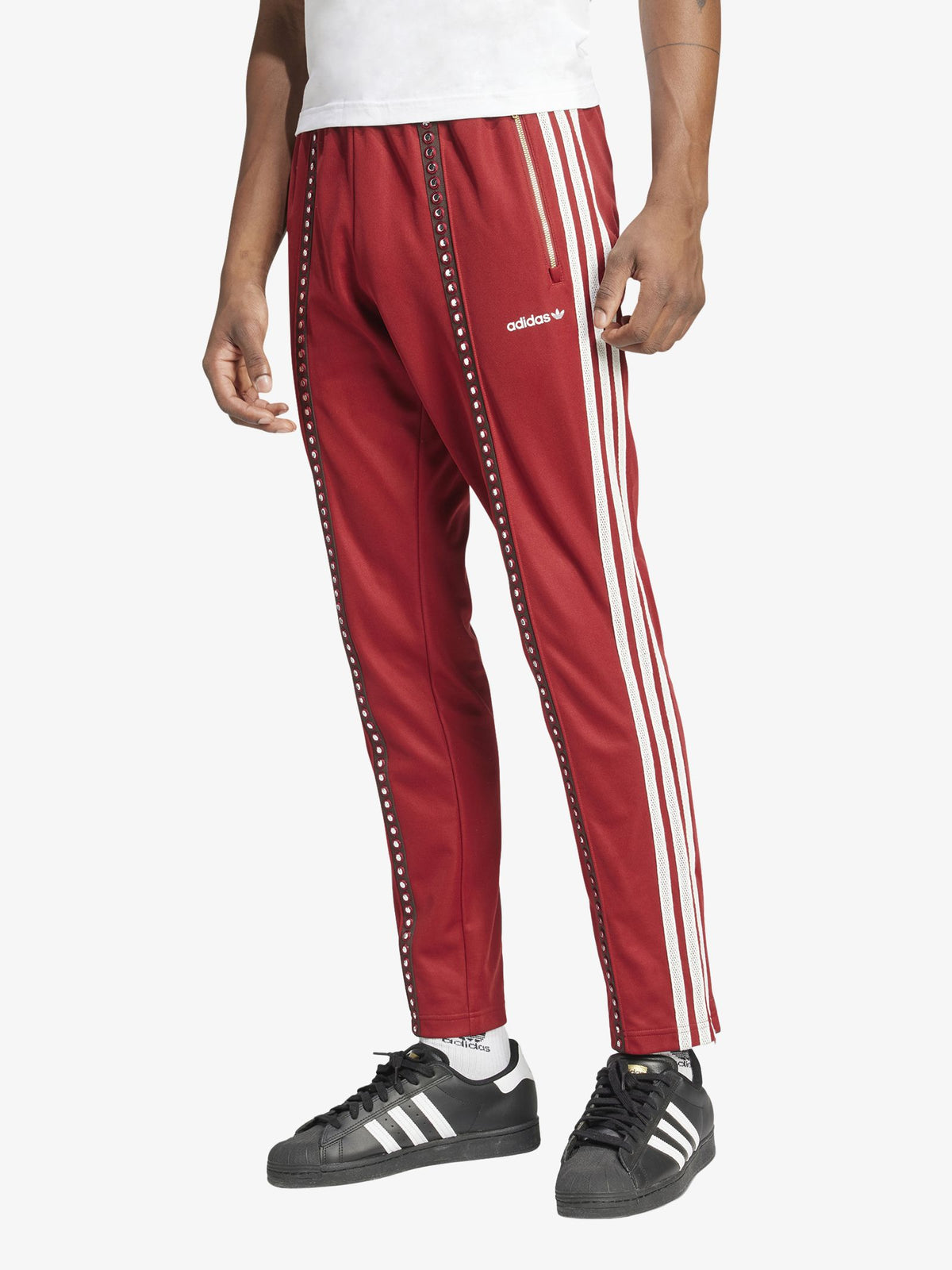 Adidas Track Pant | rust red