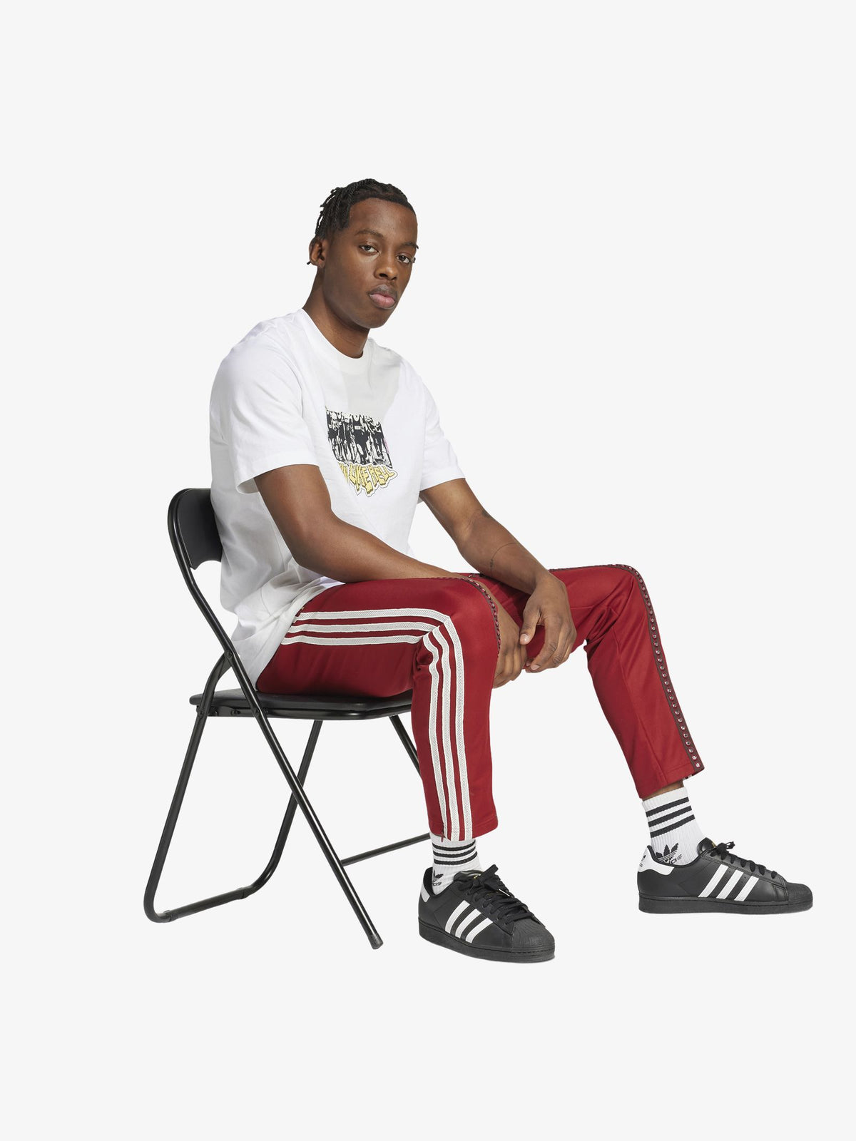 Adidas Track Pant | rust red