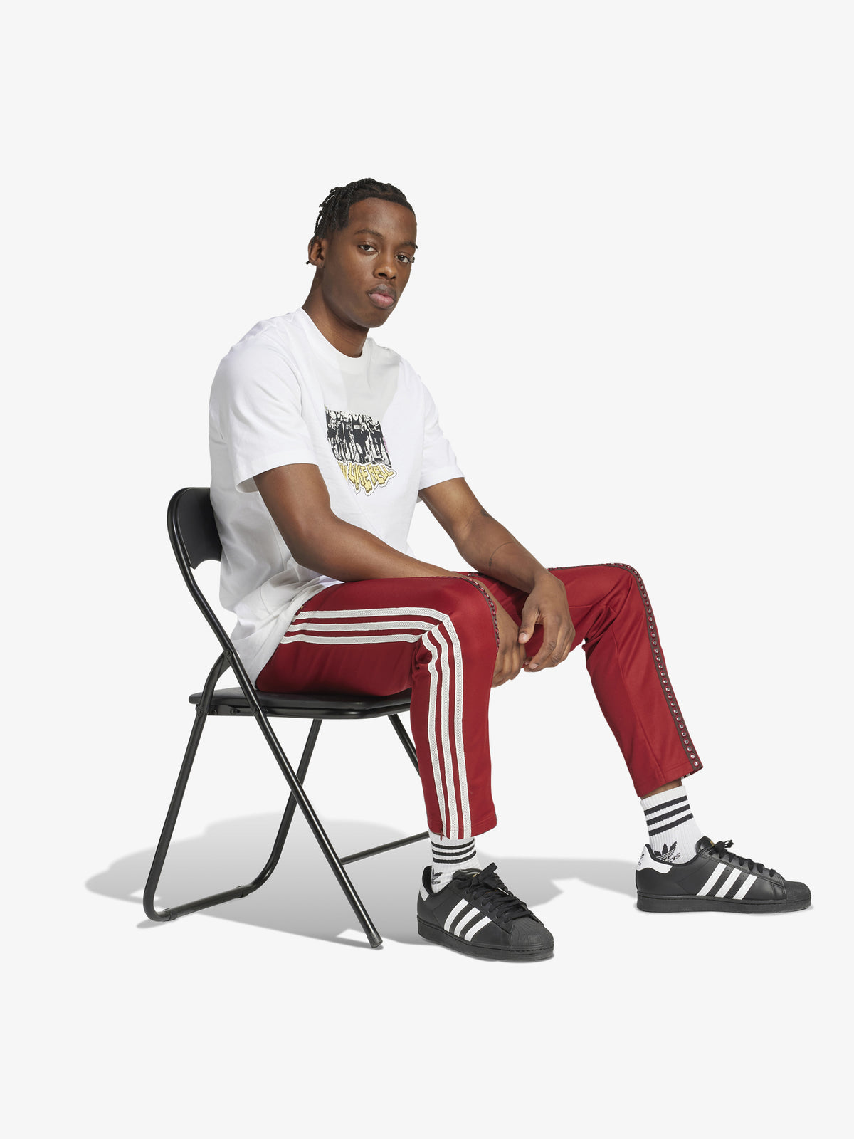 Adidas Track Pant | rust red