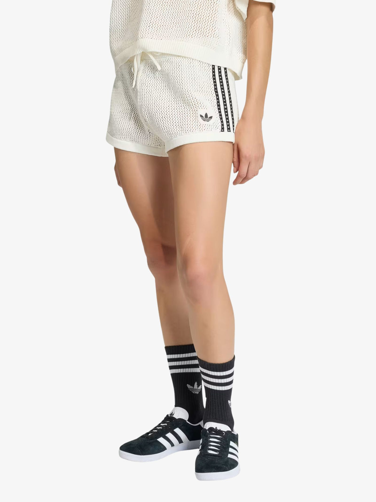 Adidas Knitted Crochet Shorts | Off White