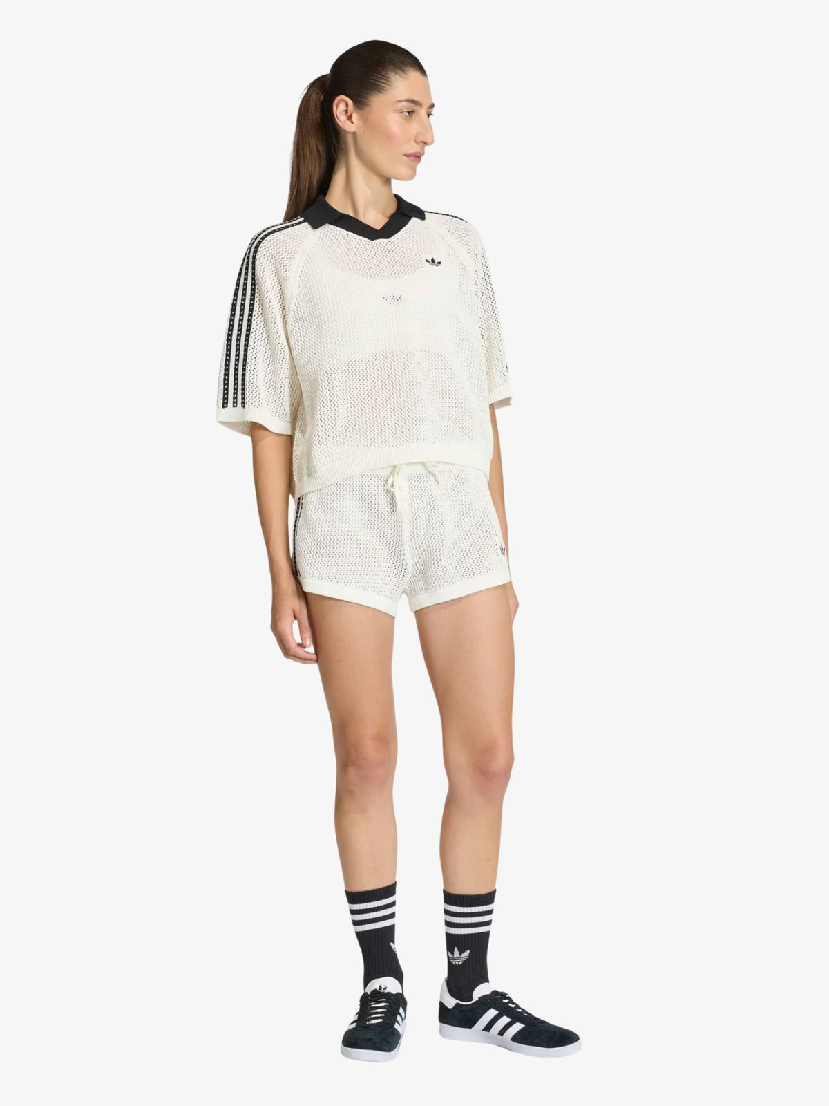 Adidas Knitted Crochet Shorts | Off White