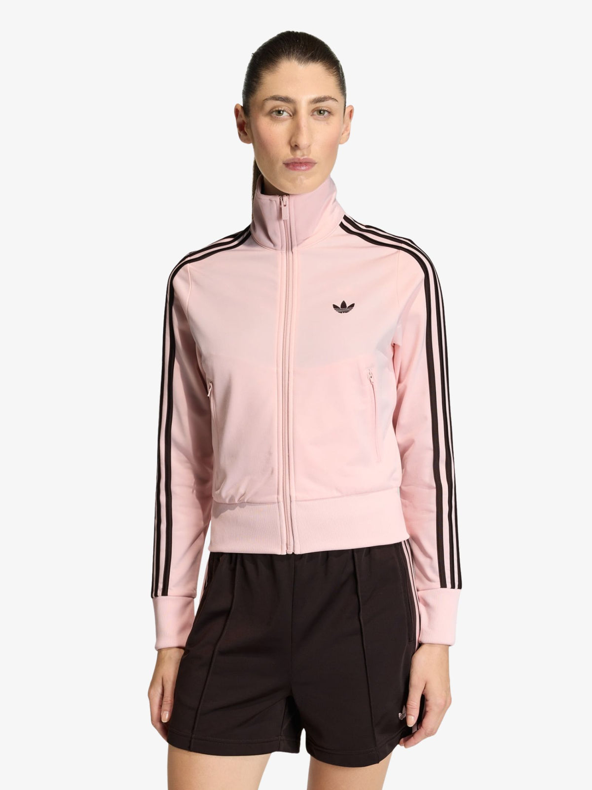 Adidas Firebird Classic Track Top | Sandy Pink/Aurora Coffee