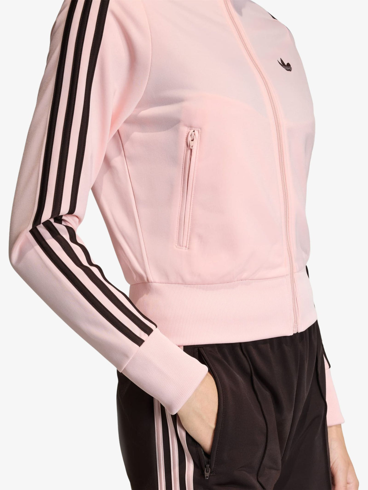 Adidas Firebird Classic Track Top | Sandy Pink/Aurora Coffee