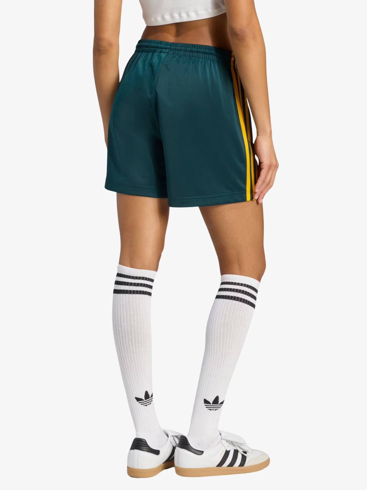 Adidas Firebird Shorts | Aurora Ivy/Crew Yellow