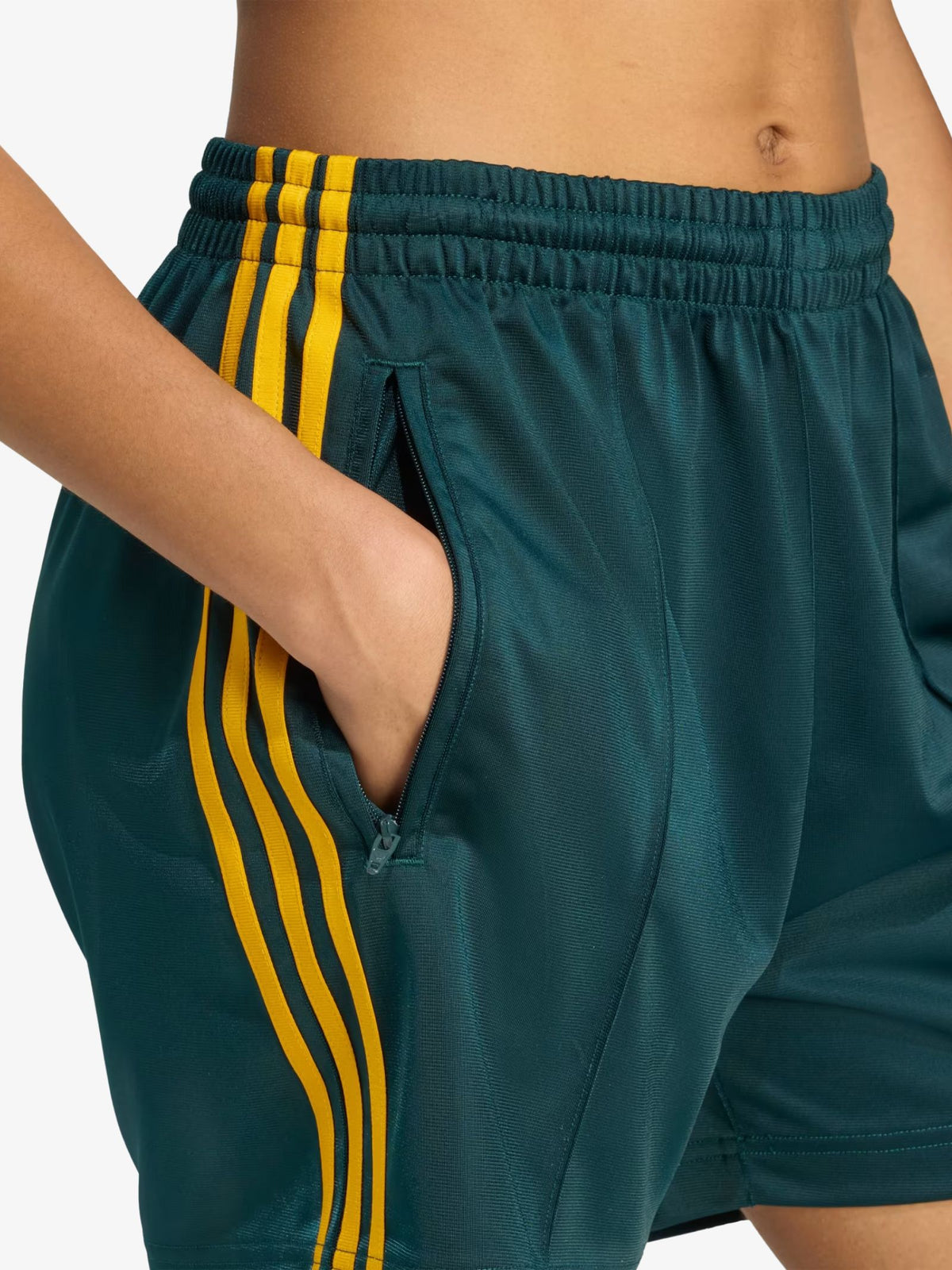Adidas Firebird Shorts | Aurora Ivy/Crew Yellow