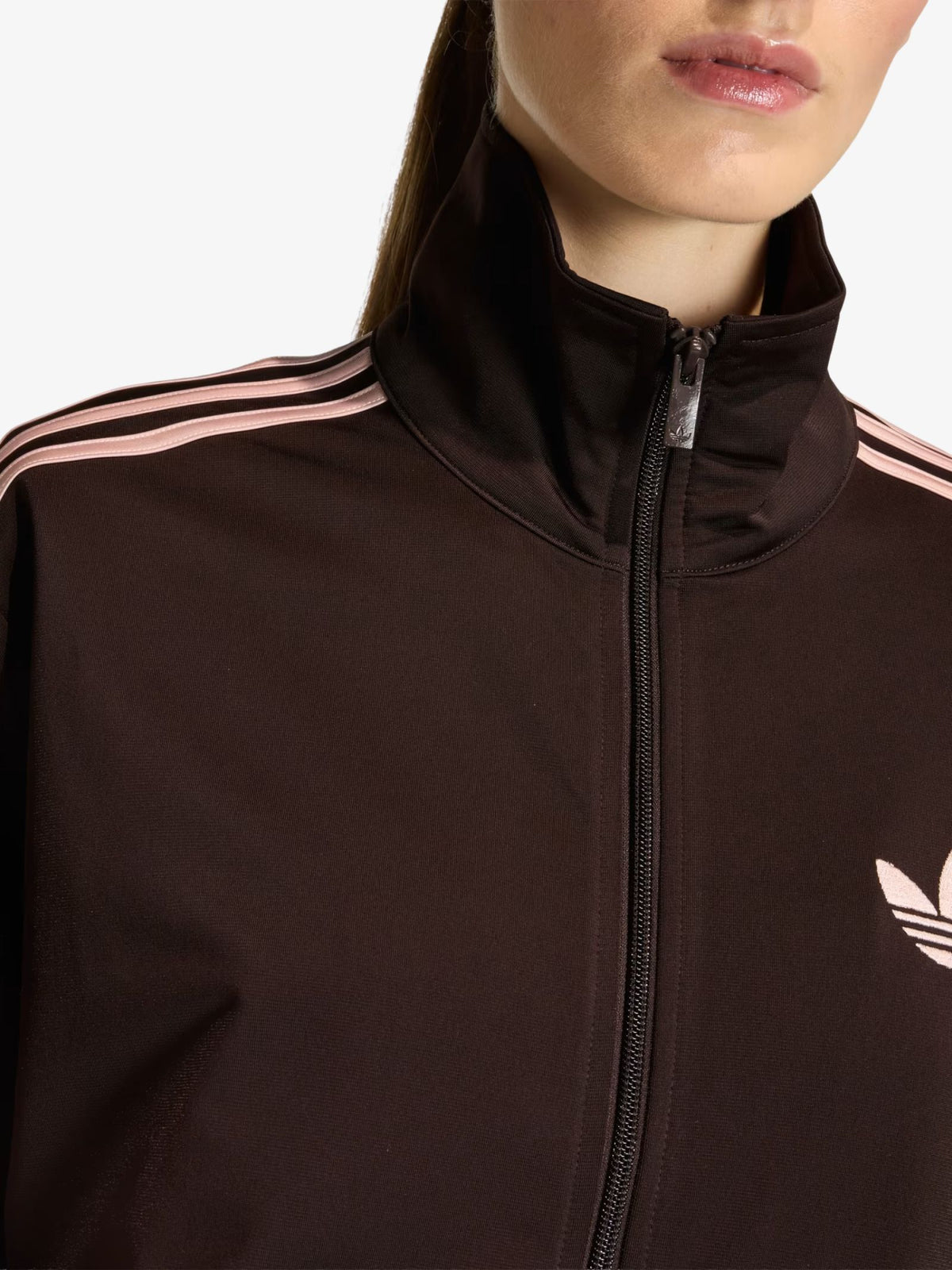 Adidas Firedbird Loose Track Top | Aurora Coffee/Sandy Pink