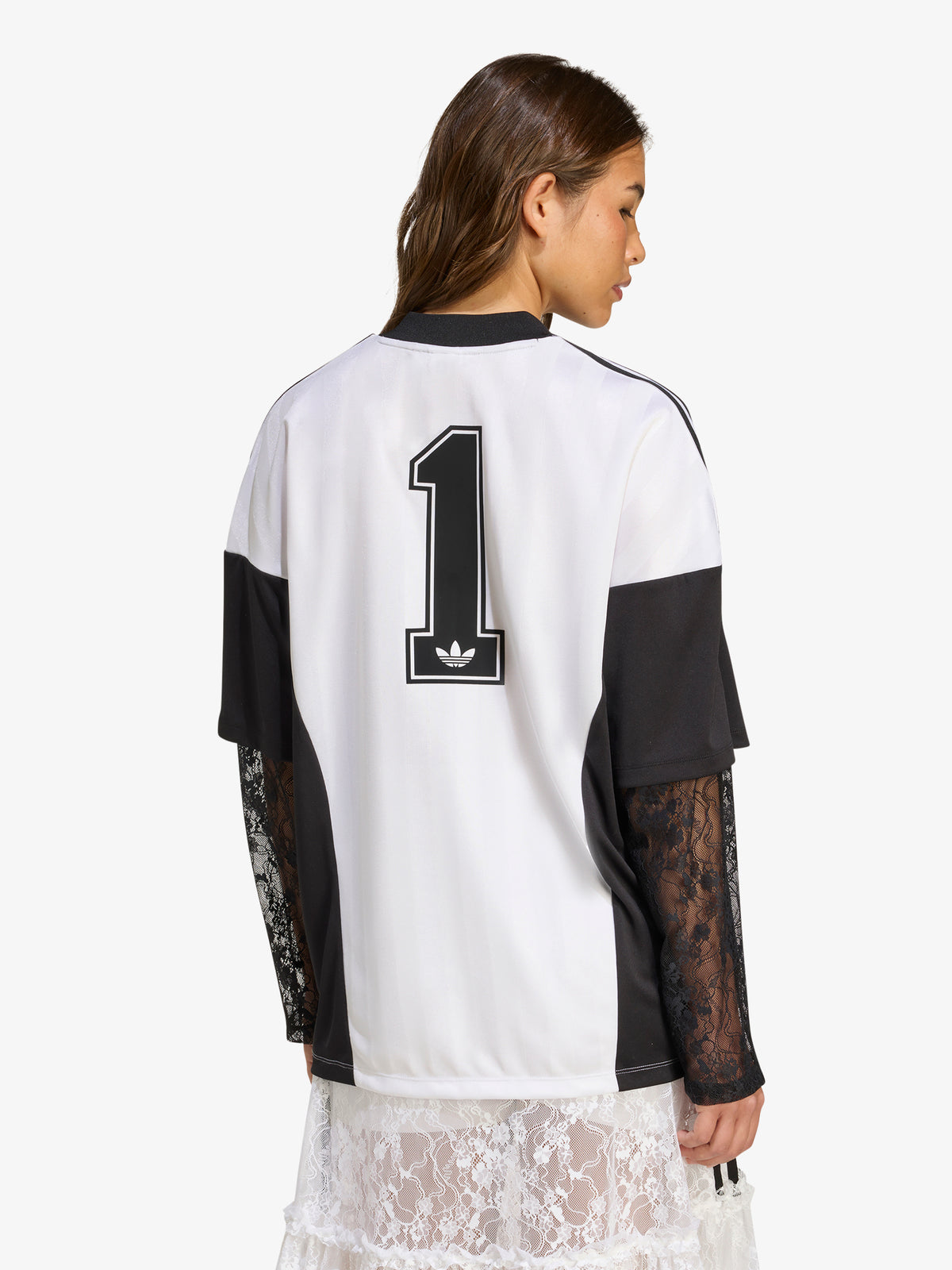 Adidas Soccer Summer Fem Lace Long Sleeve Jersey | white/black