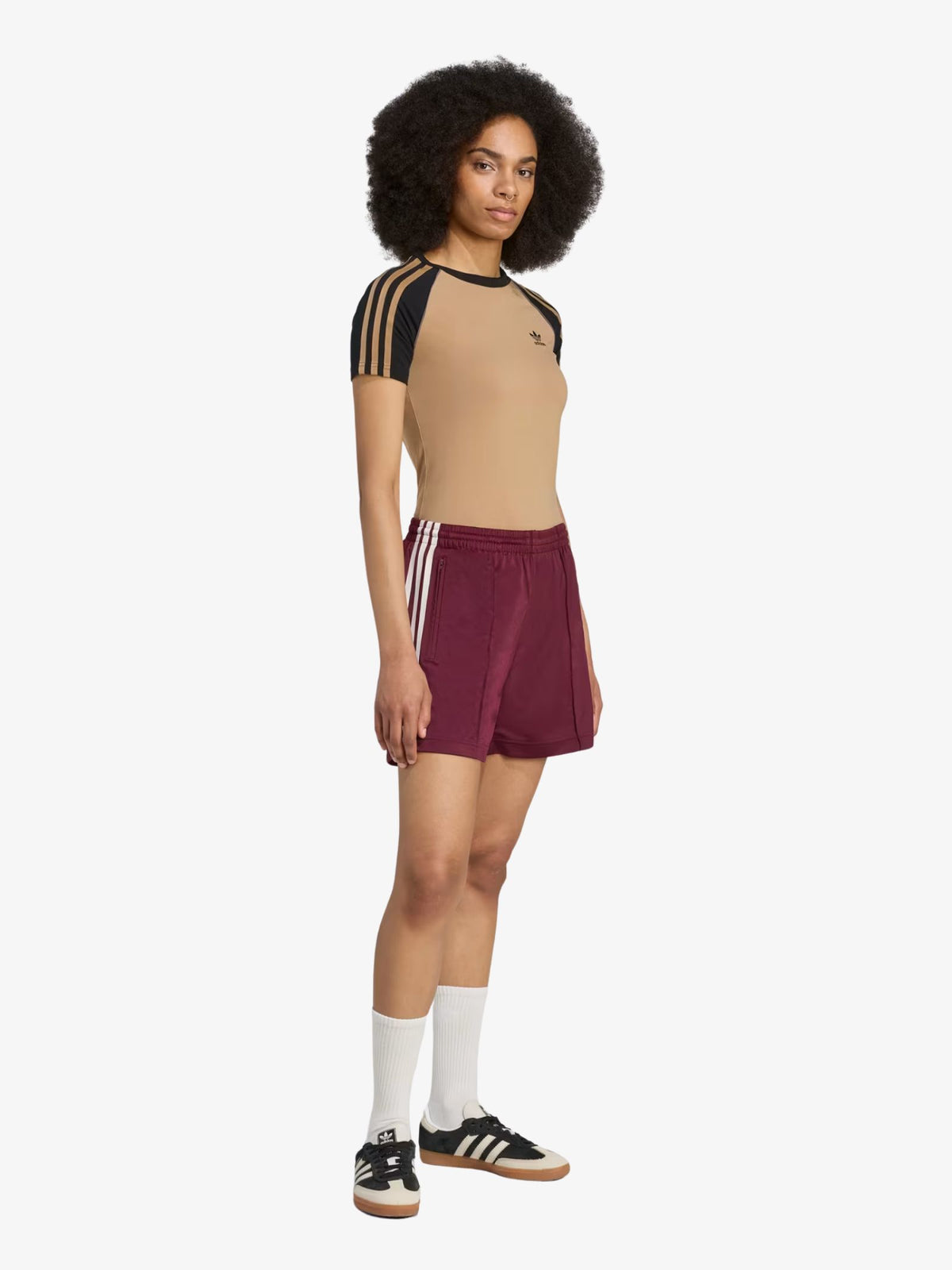 Adidas Firebird Short | Maroon/Cream White