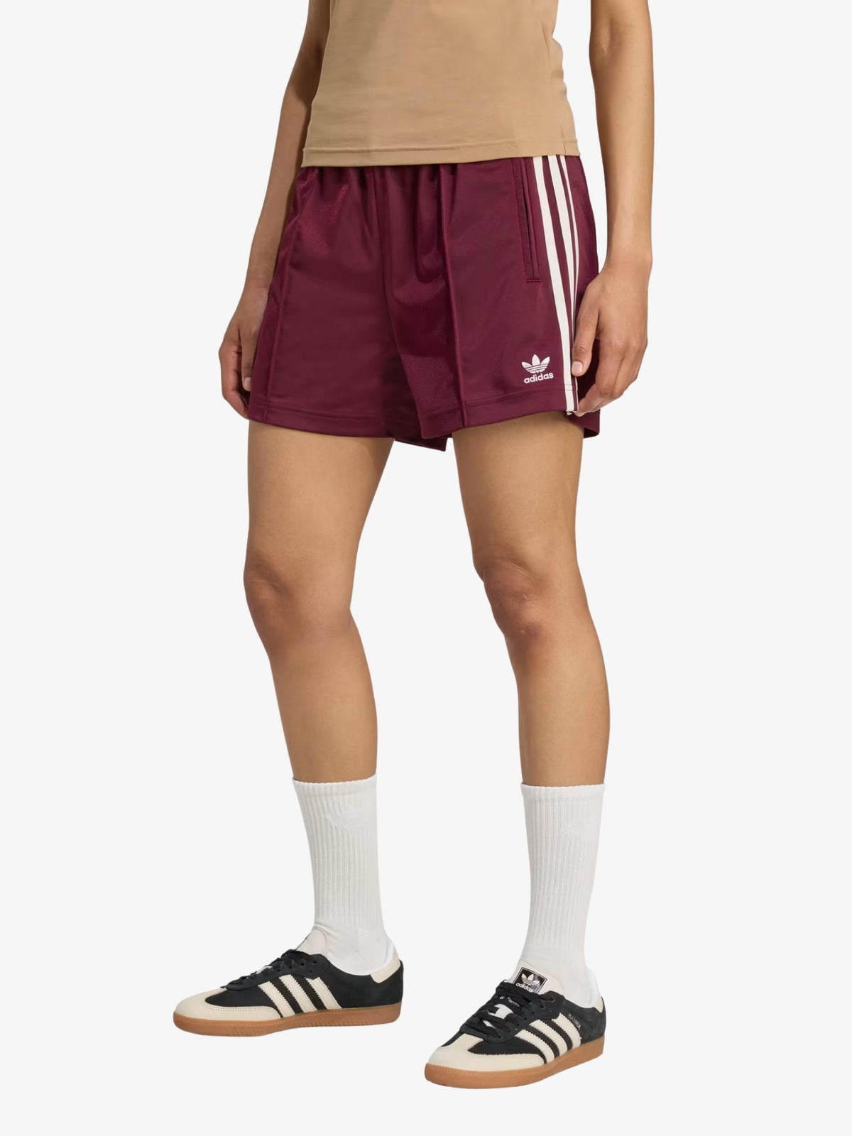 Adidas Firebird Short | Maroon/Cream White