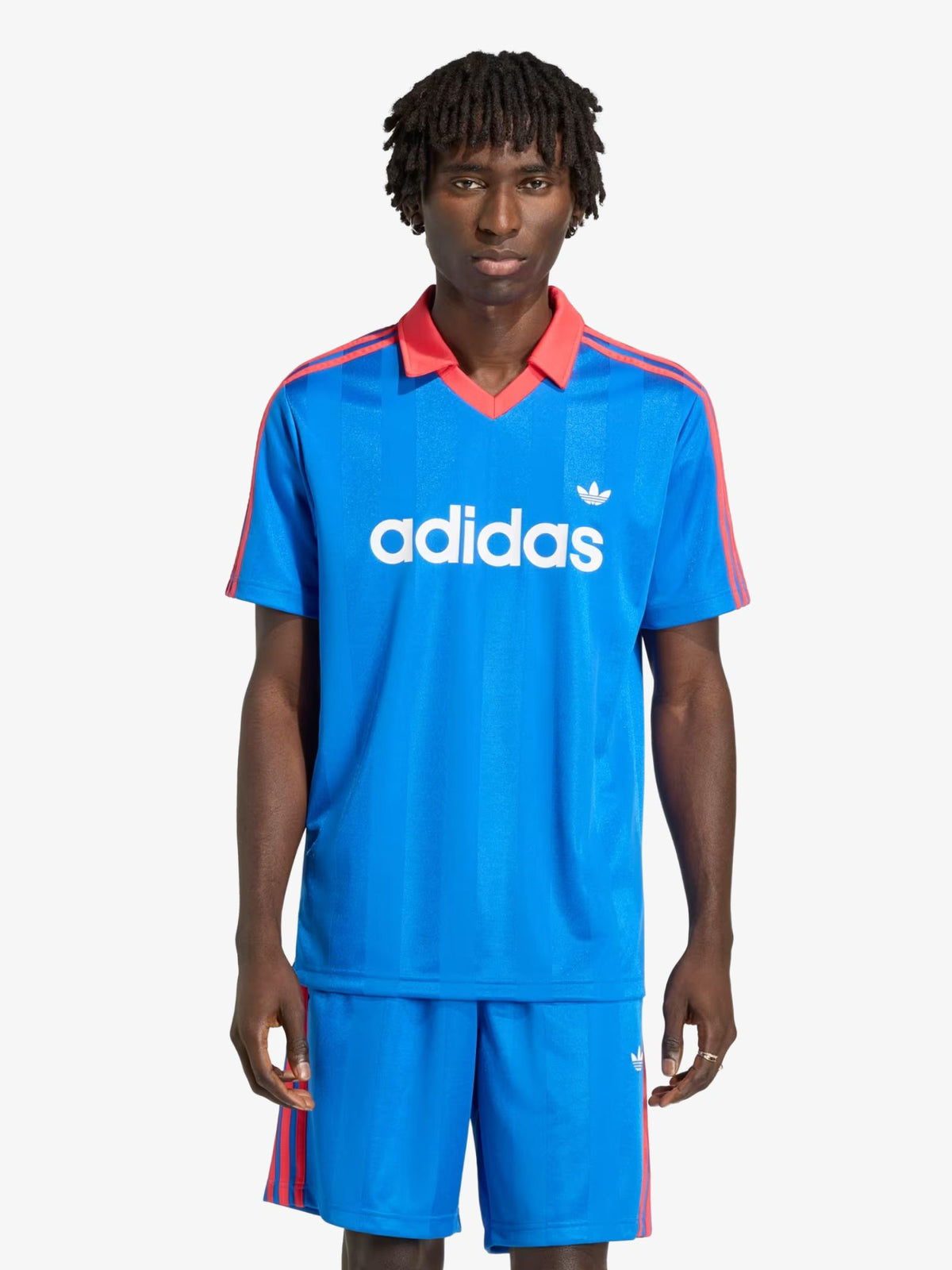 Adidas Archive Collar Engineered Jersey | Blue