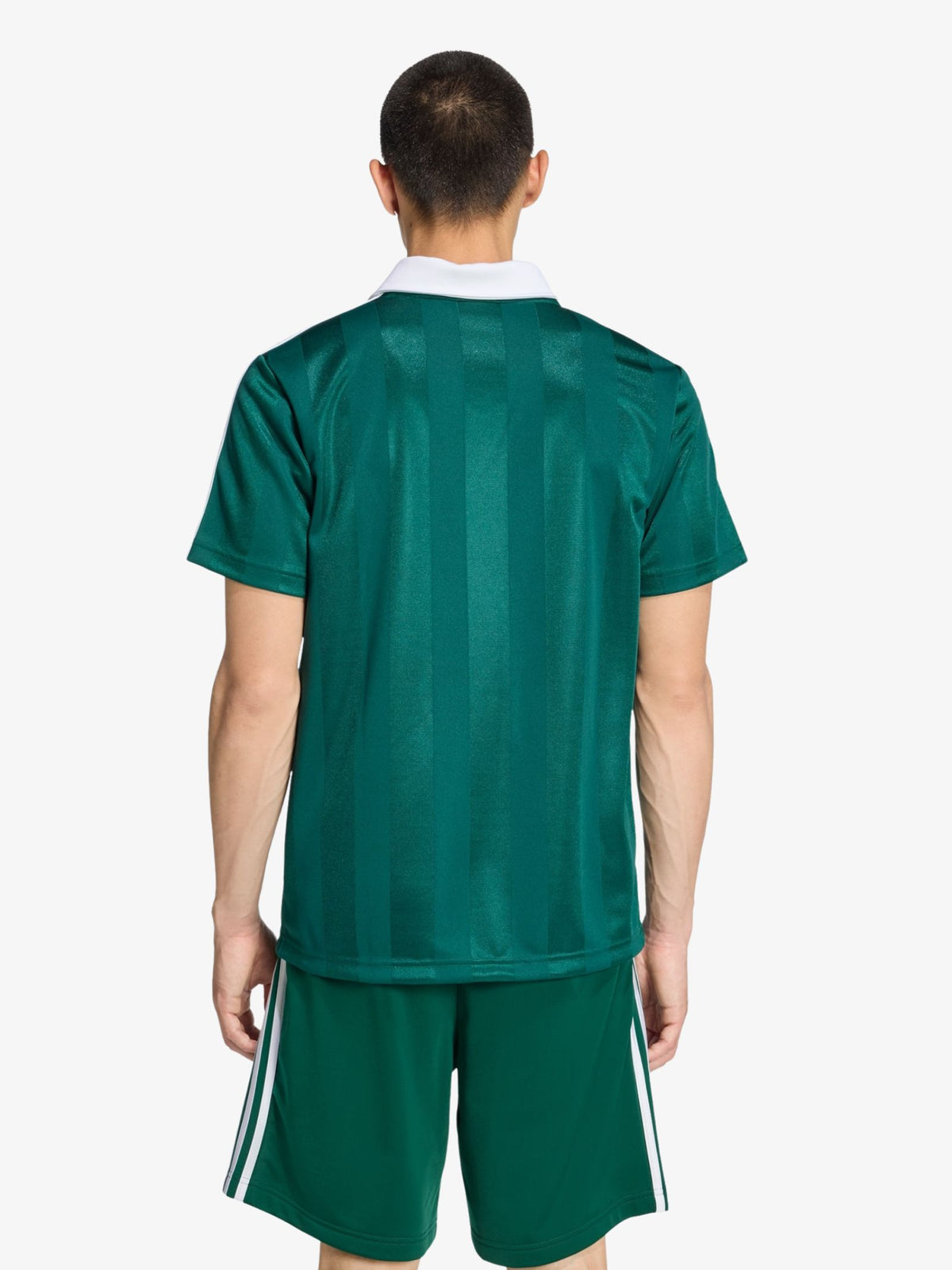 Adidas Archive Collar Engineered Jersey | Collegiate Green