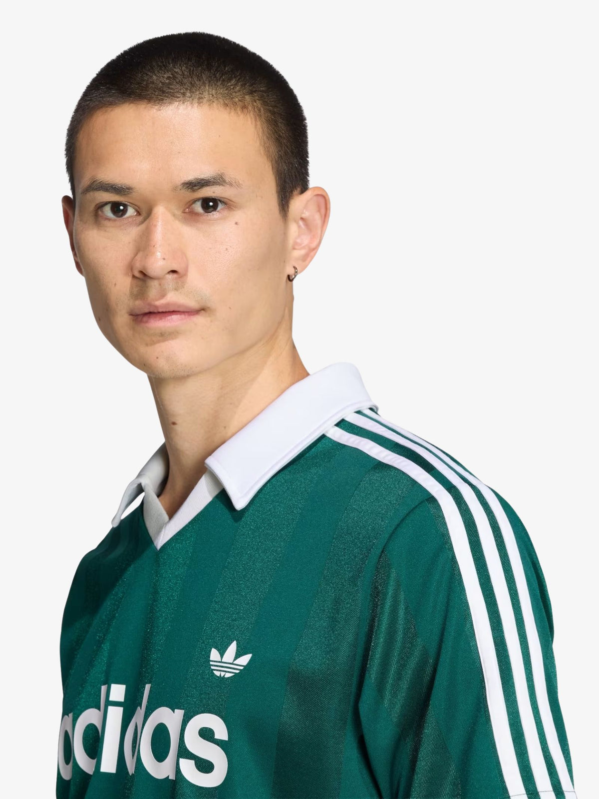 Adidas Archive Collar Engineered Jersey | Collegiate Green