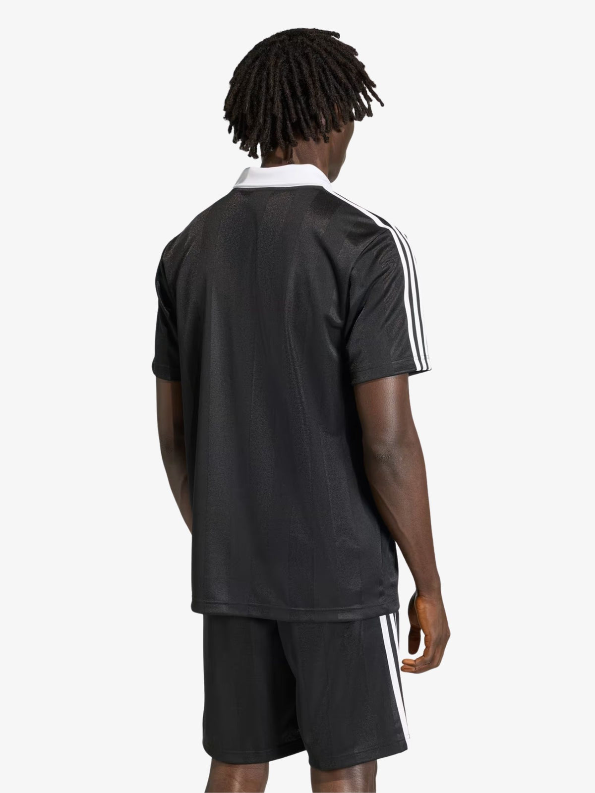 Adidas Archive Collar Engineered Jersey | Black