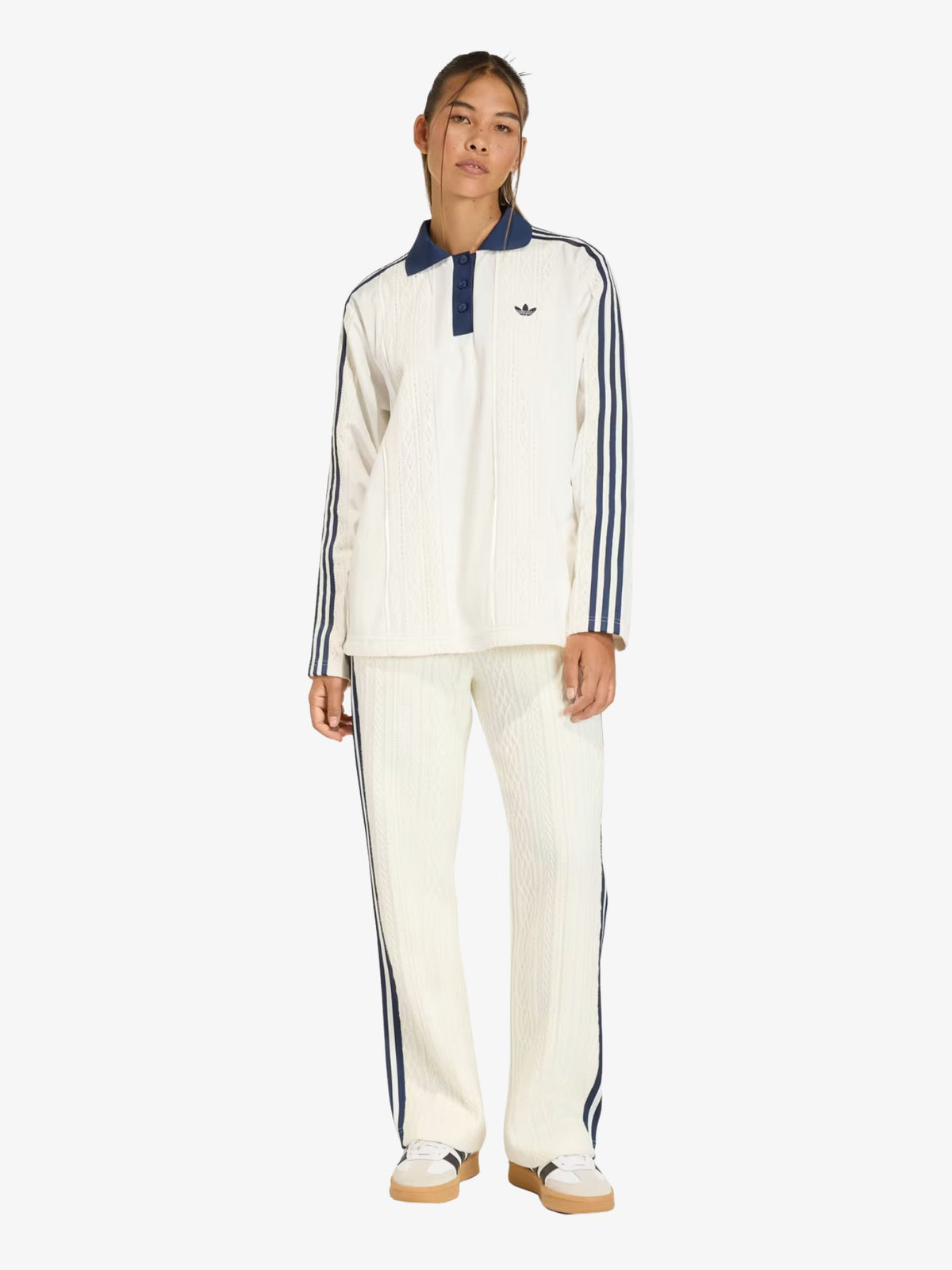 Adidas Winterised Longsleeve Soccer Jersey | Off White