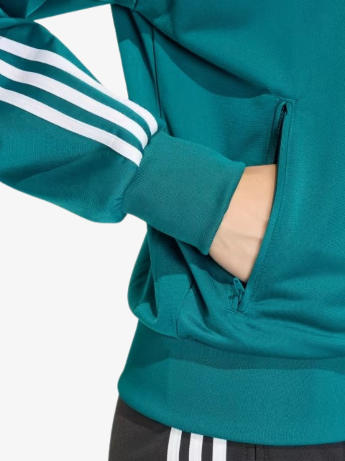 Adidas Lace Branding Firebird Track Top | Legacy Teal