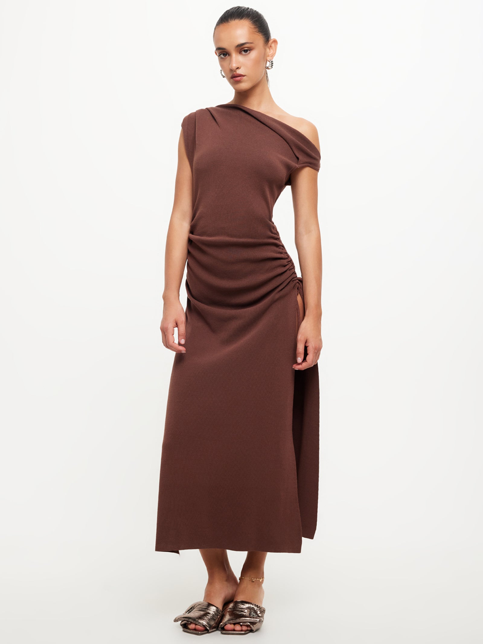 original sin midi dress lioness brand lioness Lioness Original Sin Dress Chocolate