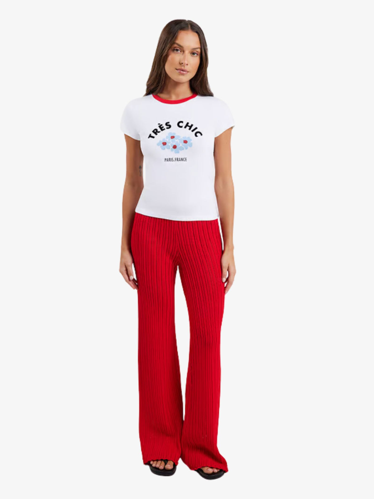 LIIDO Tres Chic Baby Tee | BRIGHT WHITE