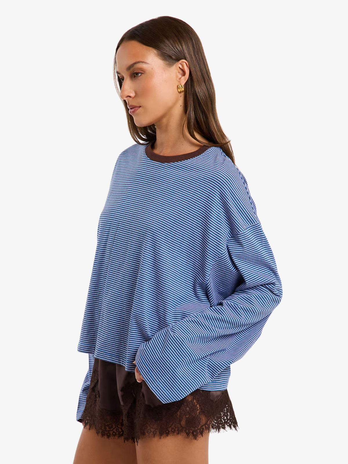 LIIDO Taliah LS Stripey Tee | TALIAH STRIPE